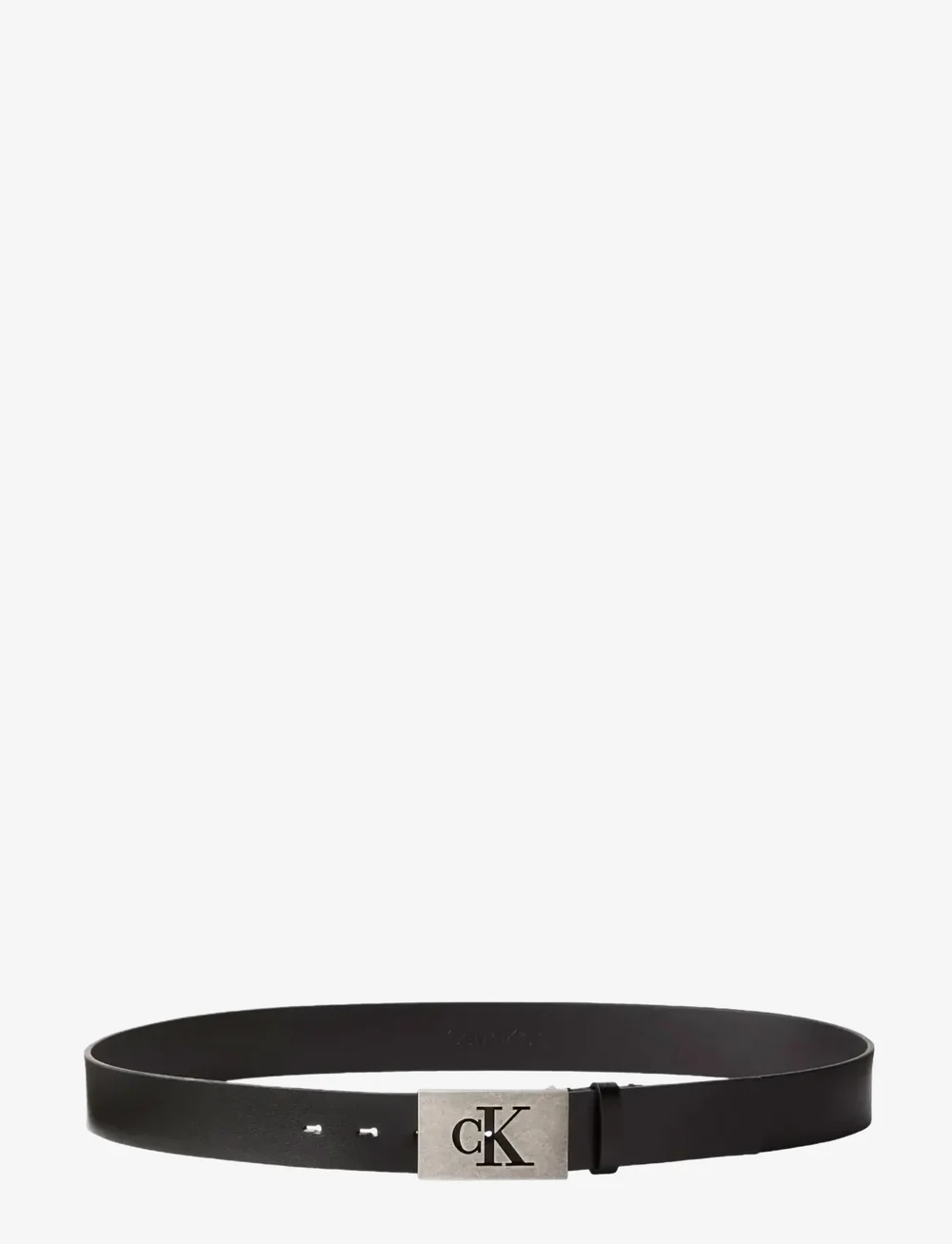 Calvin Klein - CK PLAQUE SMOOTH 35MM - classic belts - black antique silver - 1