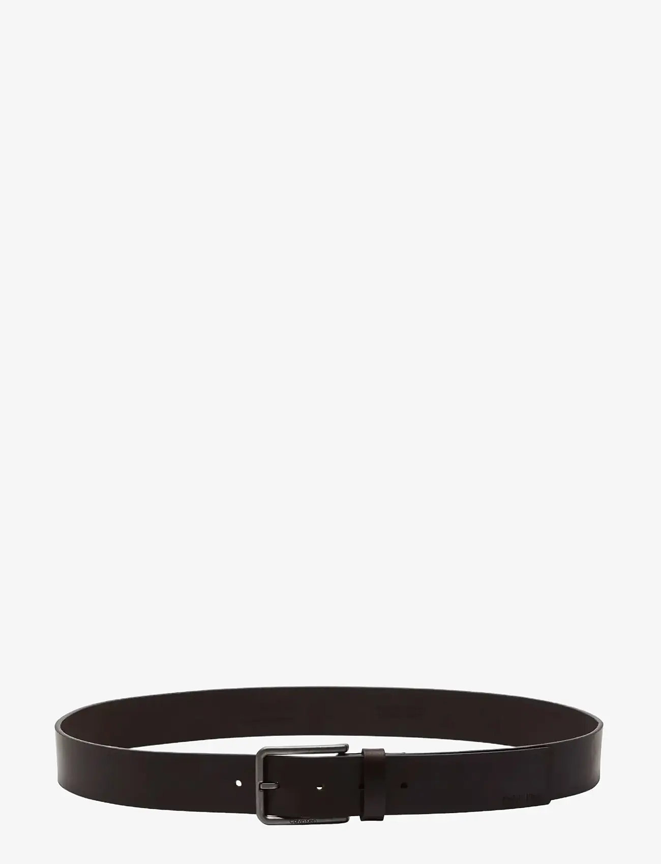 Calvin Klein - WARMTH BUCKLE SMOOTH 35MM - klassiske bælter - ck dark brown antique silver - 1