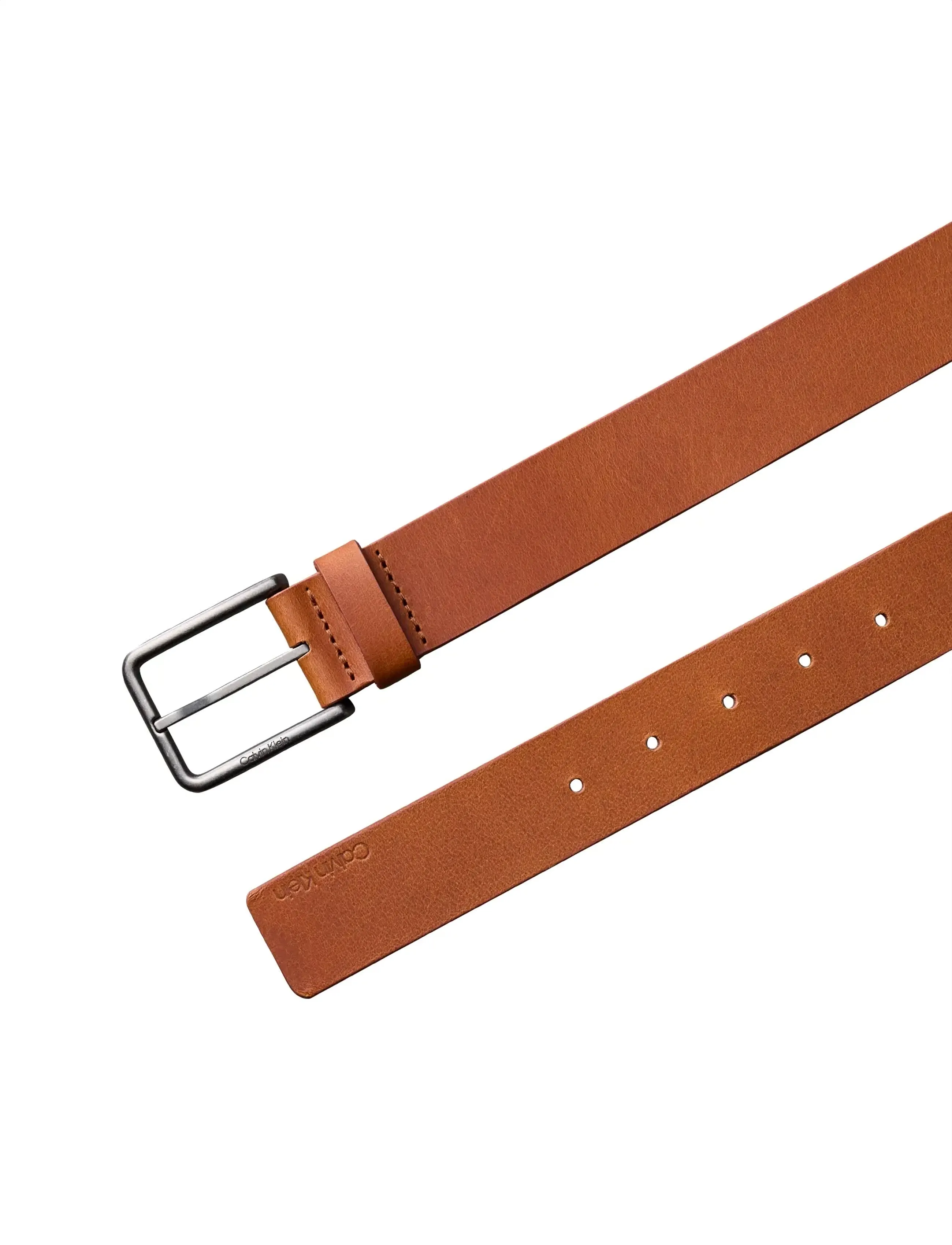 Calvin Klein - WARMTH BUCKLE SMOOTH 35MM - klassiske bælter - ck cognac antique silver - 2