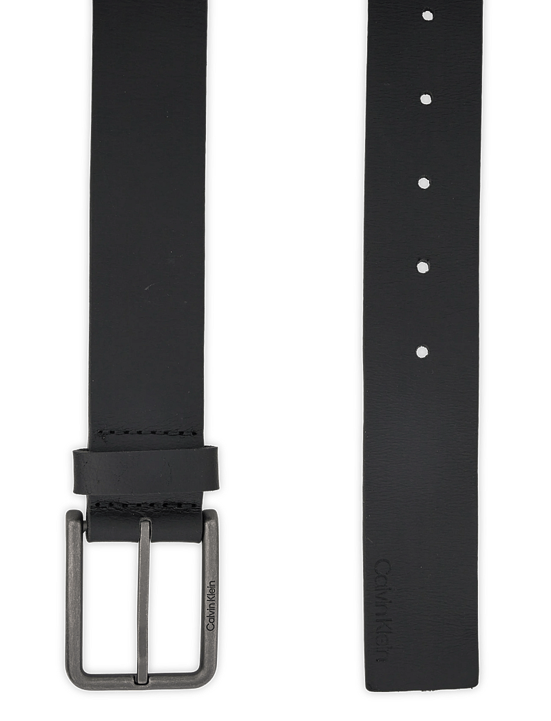 Calvin Klein - WARMTH BUCKLE SMOOTH 35MM - klassiska skärp - black antique silver - 1