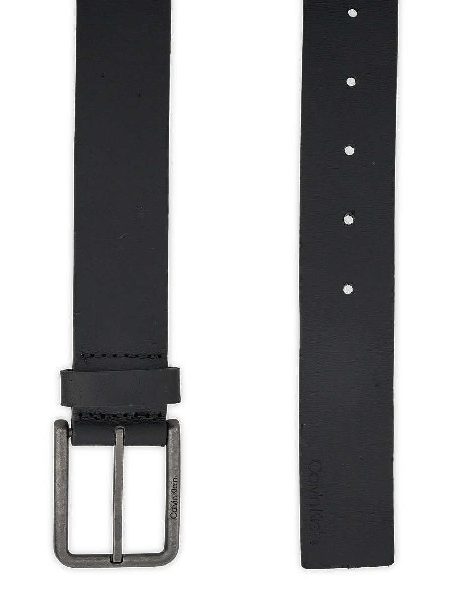 Calvin Klein - WARMTH BUCKLE SMOOTH 35MM - klassische gürtel - black antique silver - 1
