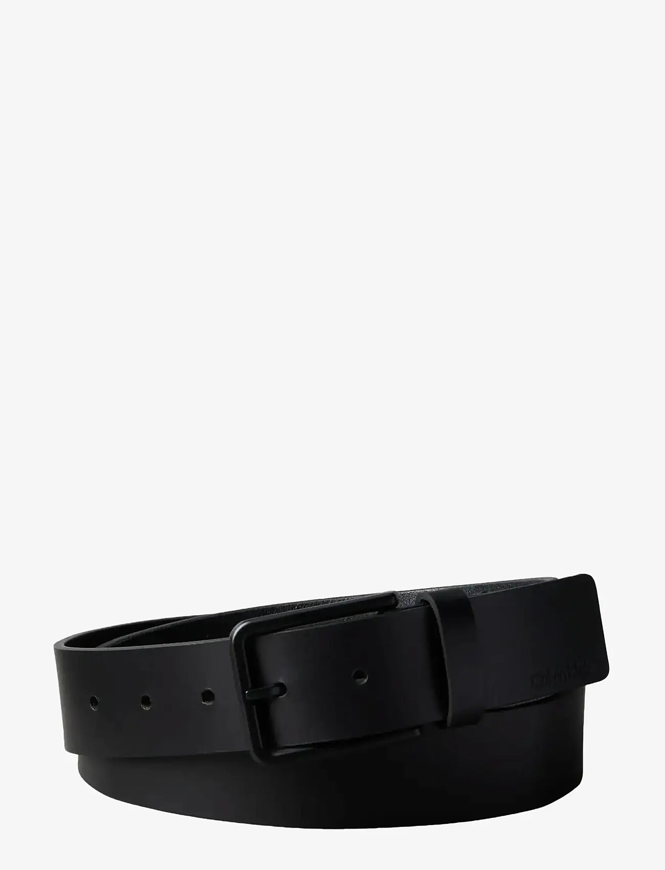 Calvin Klein - WARMTH BUCKLE SMOOTH 35MM - klassiske bælter - black matte black - 0