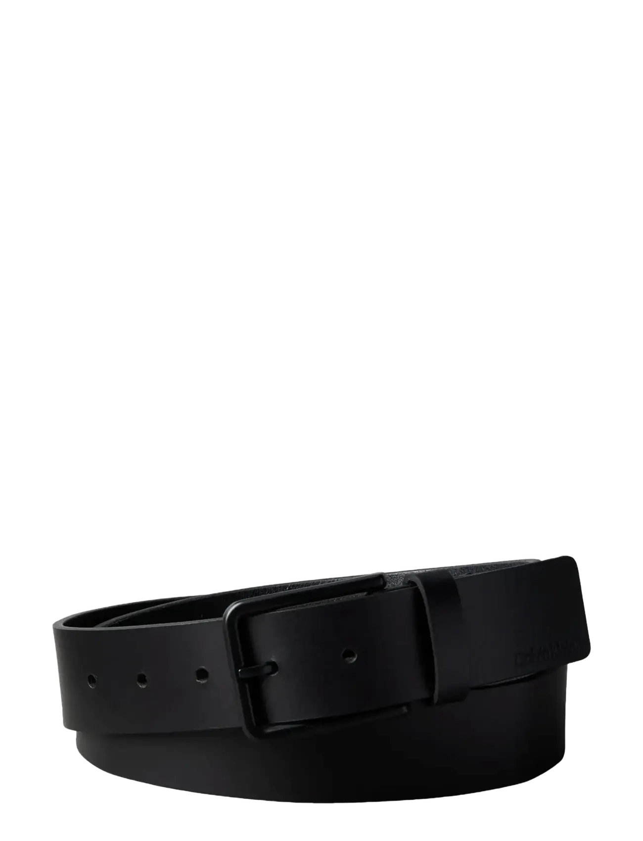 Calvin Klein WARMTH BUCKLE SMOOTH 35MM - Calvin Klein - BLACK MATTE BLACK / black