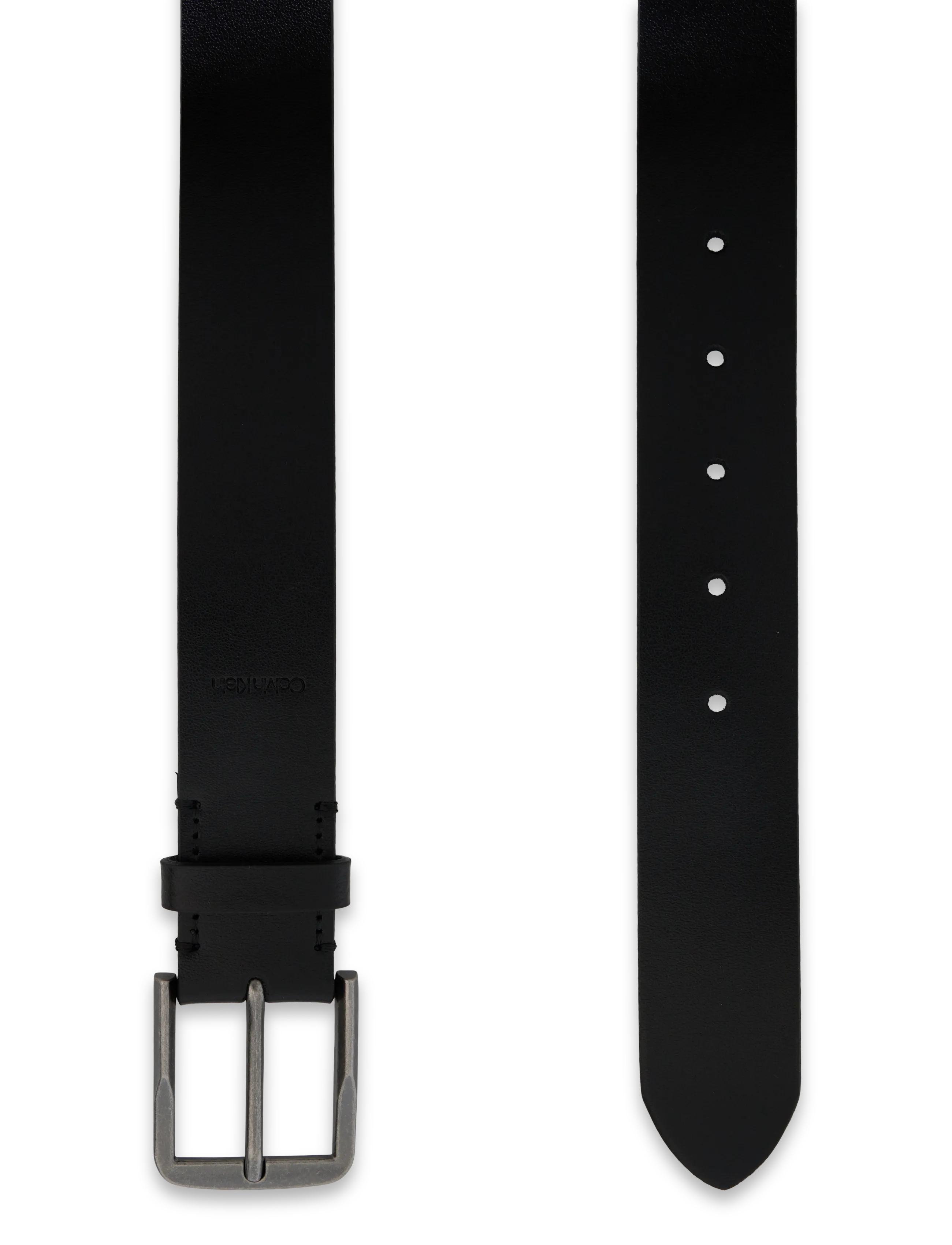 Calvin Klein - CLASSIC FLAT BUCKLE 35MM - black antique silver - 1