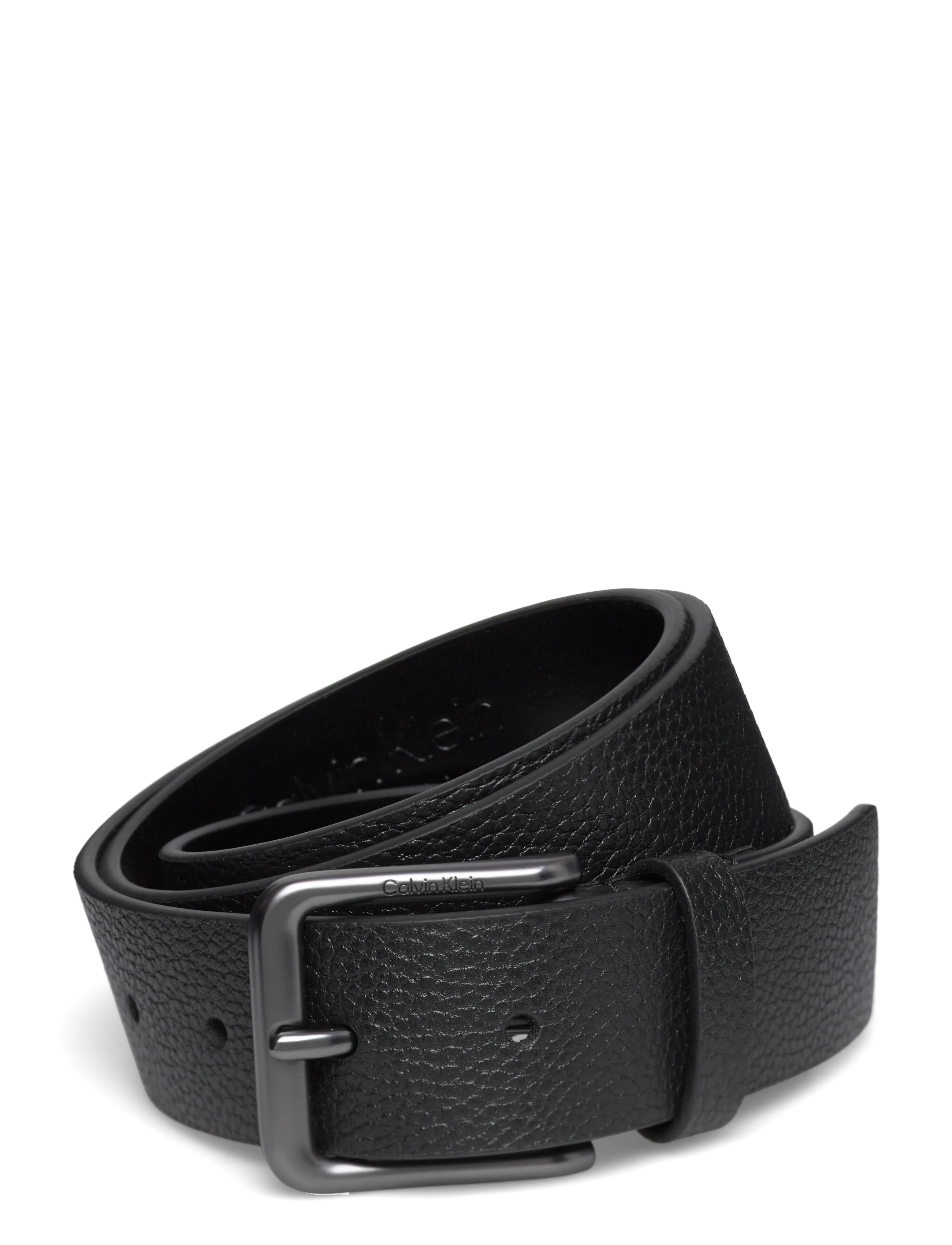 Calvin Klein CASUAL PIN BUCKLE 35MM - Accessoarer - BLACK / MATTE GUNMETAL / black