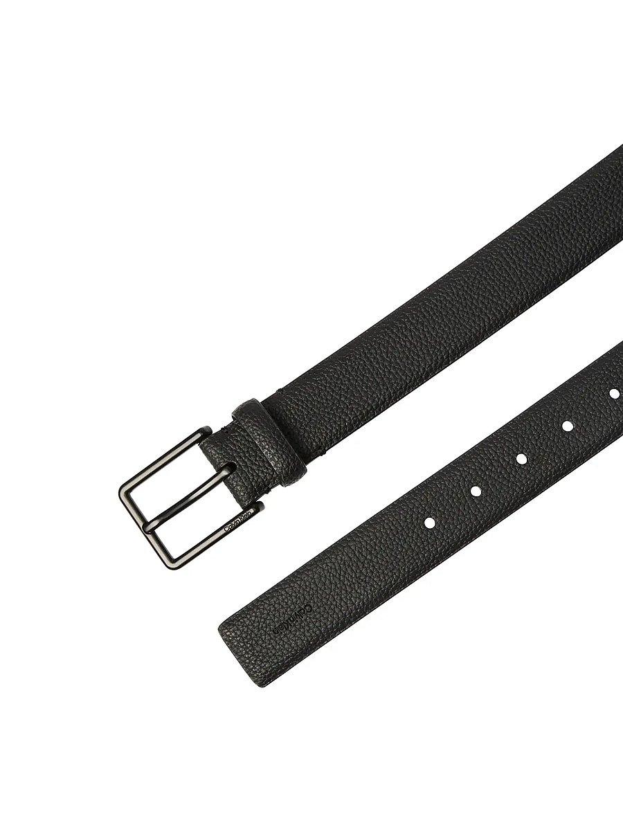 Calvin Klein - WARMTH BUCKLE PEBBLE 35MM FIXED - klassische gürtel - black matte black - 2