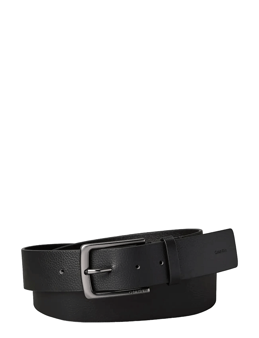 Calvin Klein - WARMTH BUCKLE PEBBLE 35MM FIXED - klassikalised vööd - black matte gunmetal - 0
