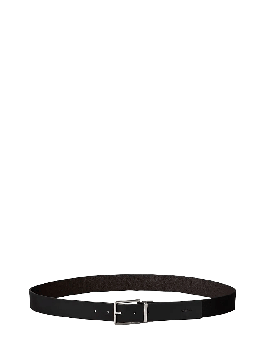 Calvin Klein - WARMTH BUCKLE SMOOTH 35MM - klassische gürtel - black ck dark brown brushed nickel - 1