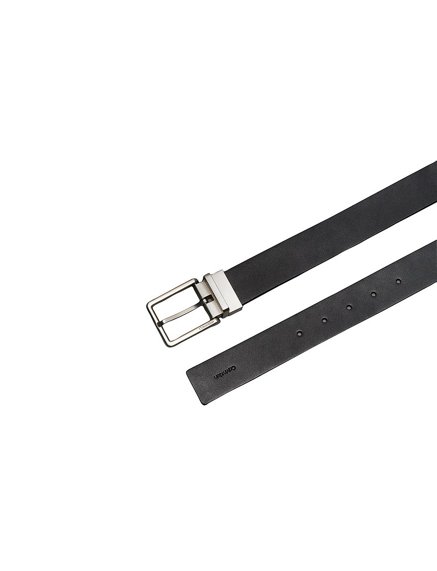 Calvin Klein - WARMTH BUCKLE SMOOTH 35MM - klassische gürtel - black ck dark brown brushed nickel - 2