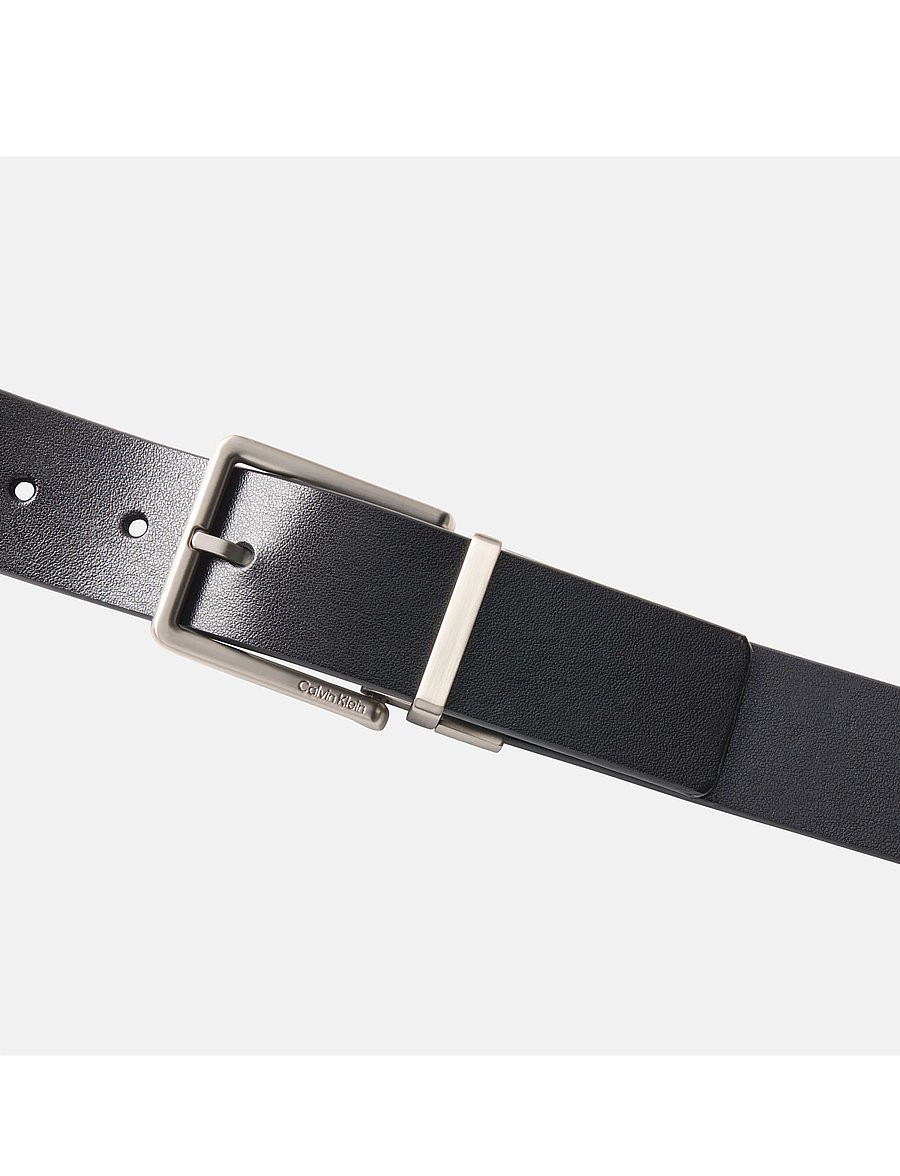 Calvin Klein - WARMTH BUCKLE SMOOTH 35MM - klassische gürtel - black ck dark brown brushed nickel - 3