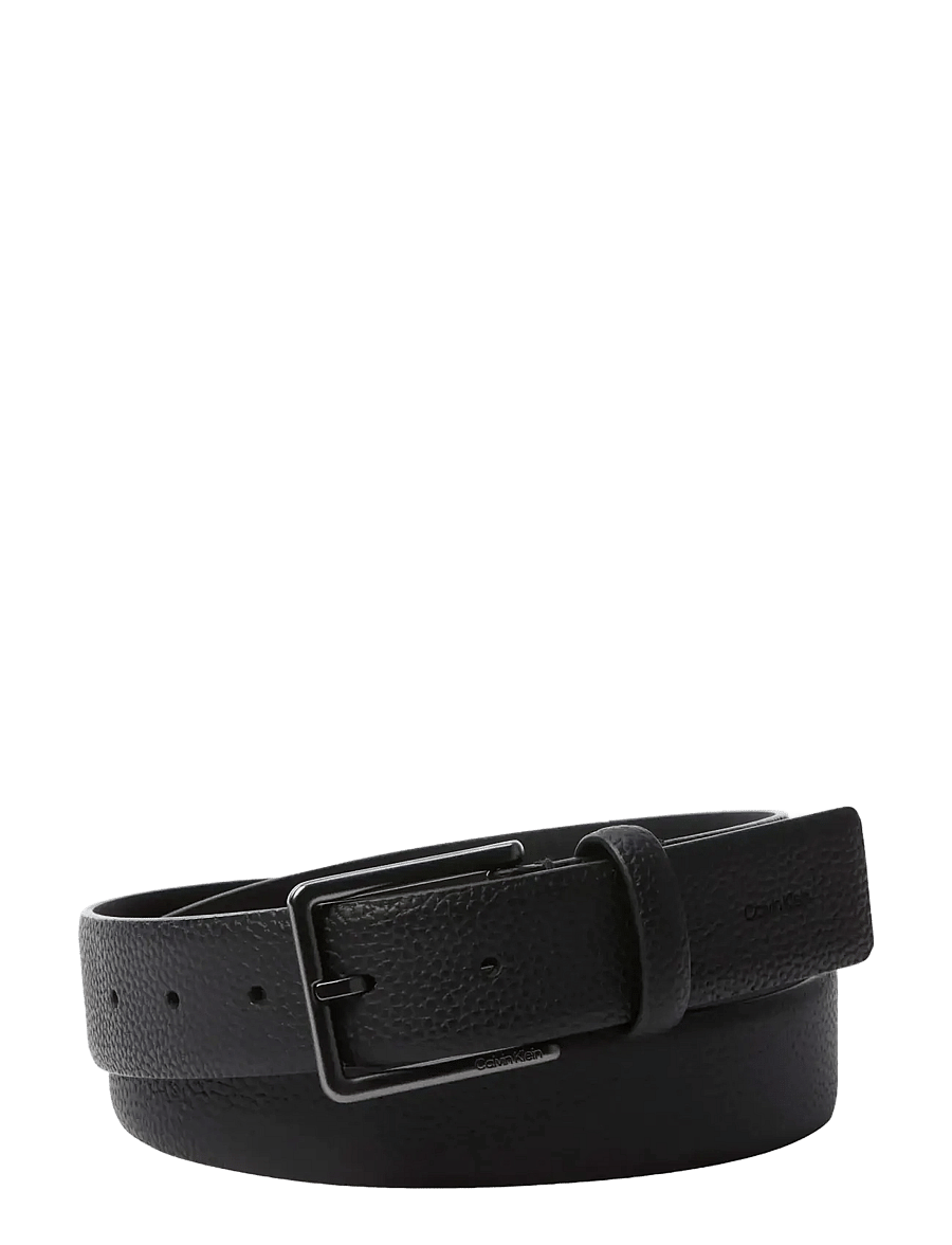 Calvin Klein - CASUAL PIN BUCKLE PEBBLE 40MM FI - klassikalised vööd - black matte gunmetal - 0
