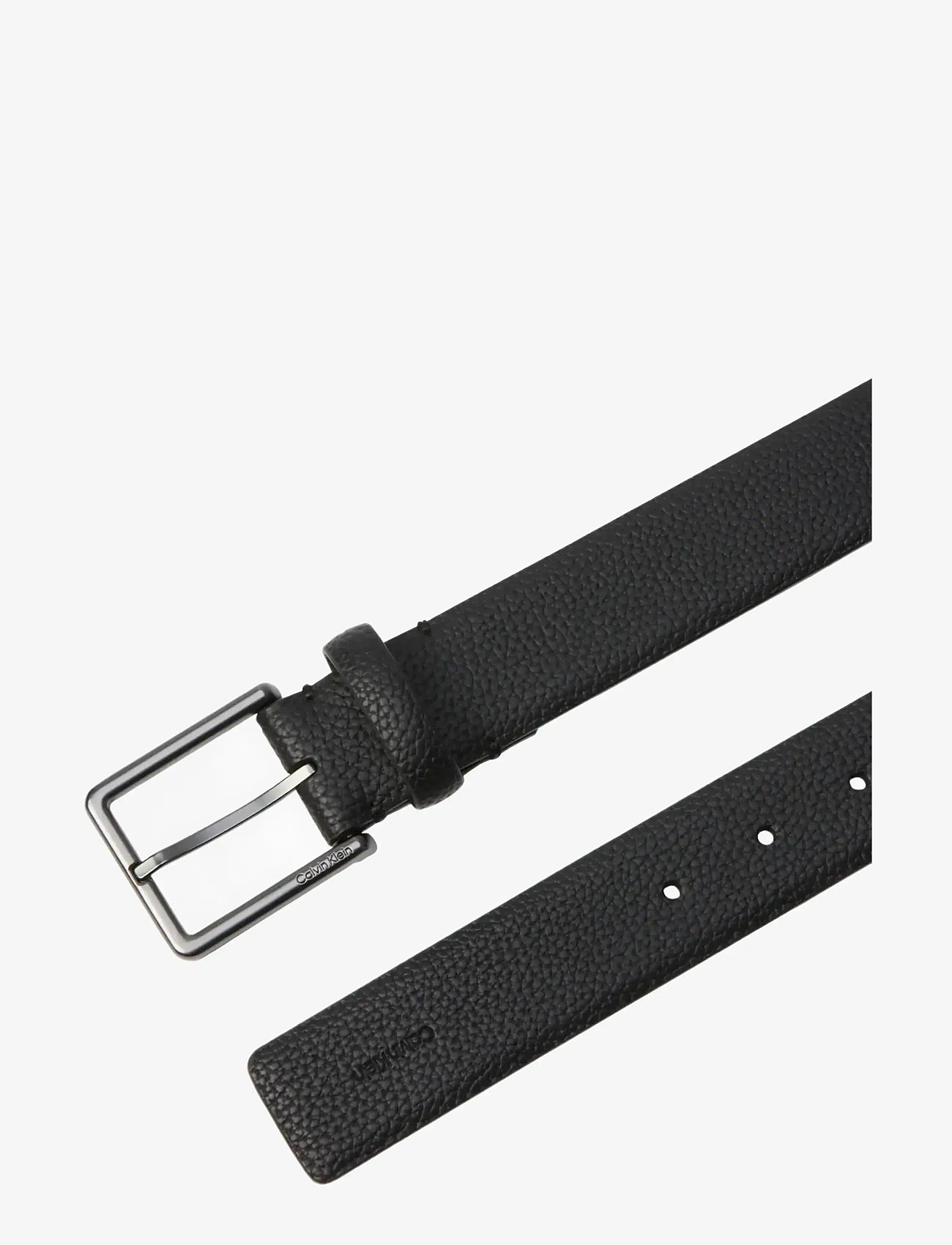 Calvin Klein - CASUAL PIN BUCKLE PEBBLE 40MM FI - klassiske bælter - black   matte gunmetal - 1