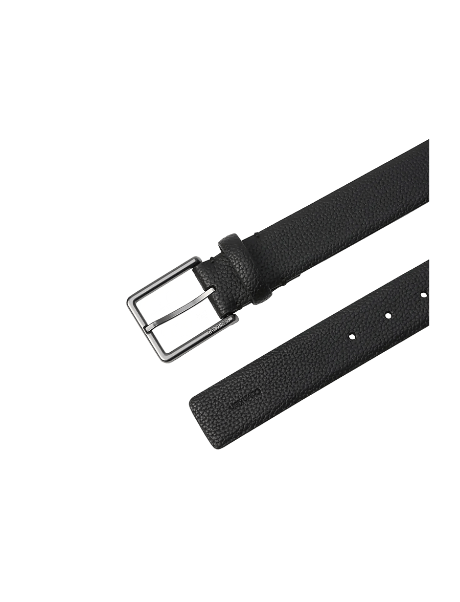 Calvin Klein - CASUAL PIN BUCKLE PEBBLE 40MM FI - klassikalised vööd - black matte gunmetal - 1
