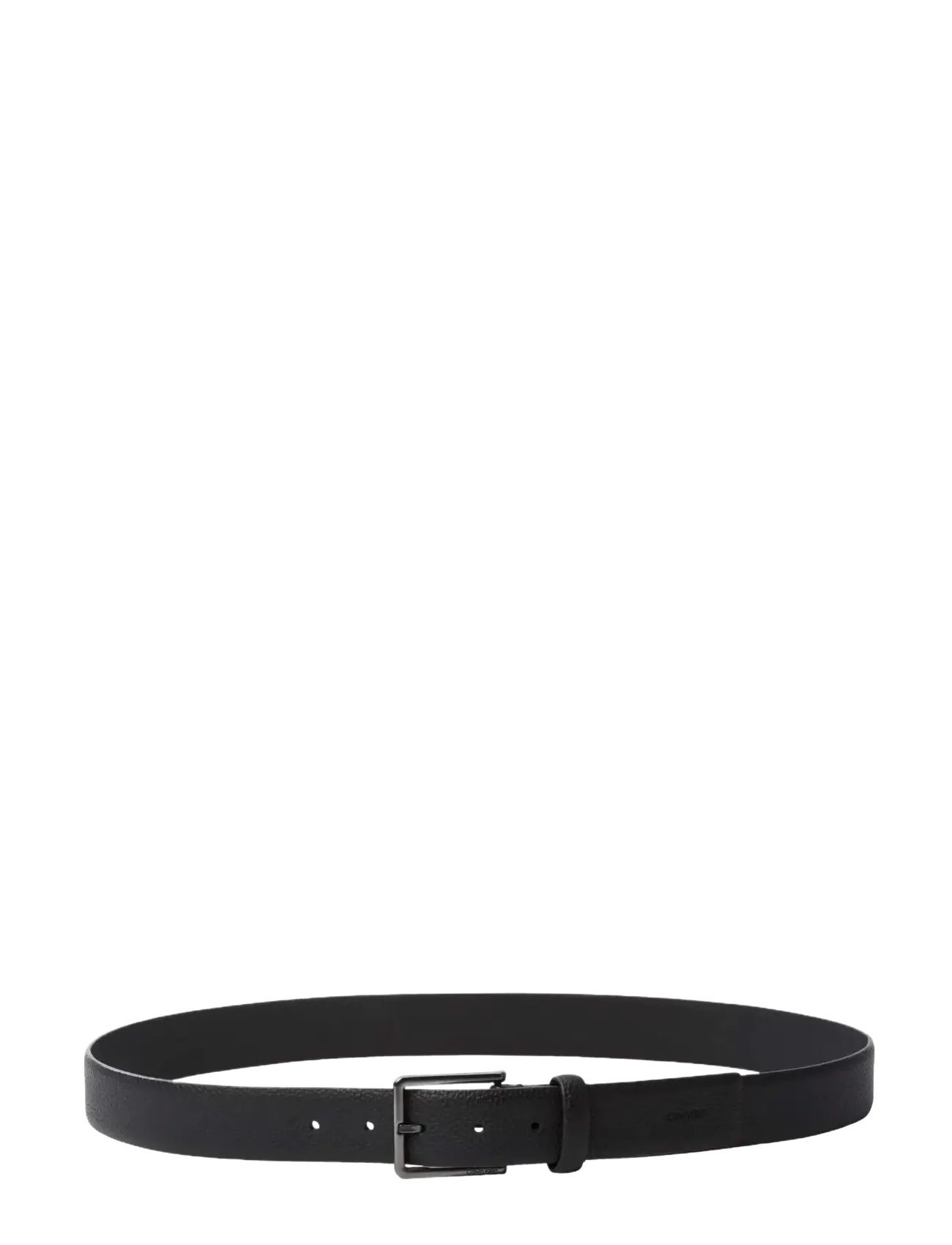 Calvin Klein - CASUAL PIN BUCKLE PEBBLE 40MM FI - klassiska skärp - black   matte gunmetal - 2