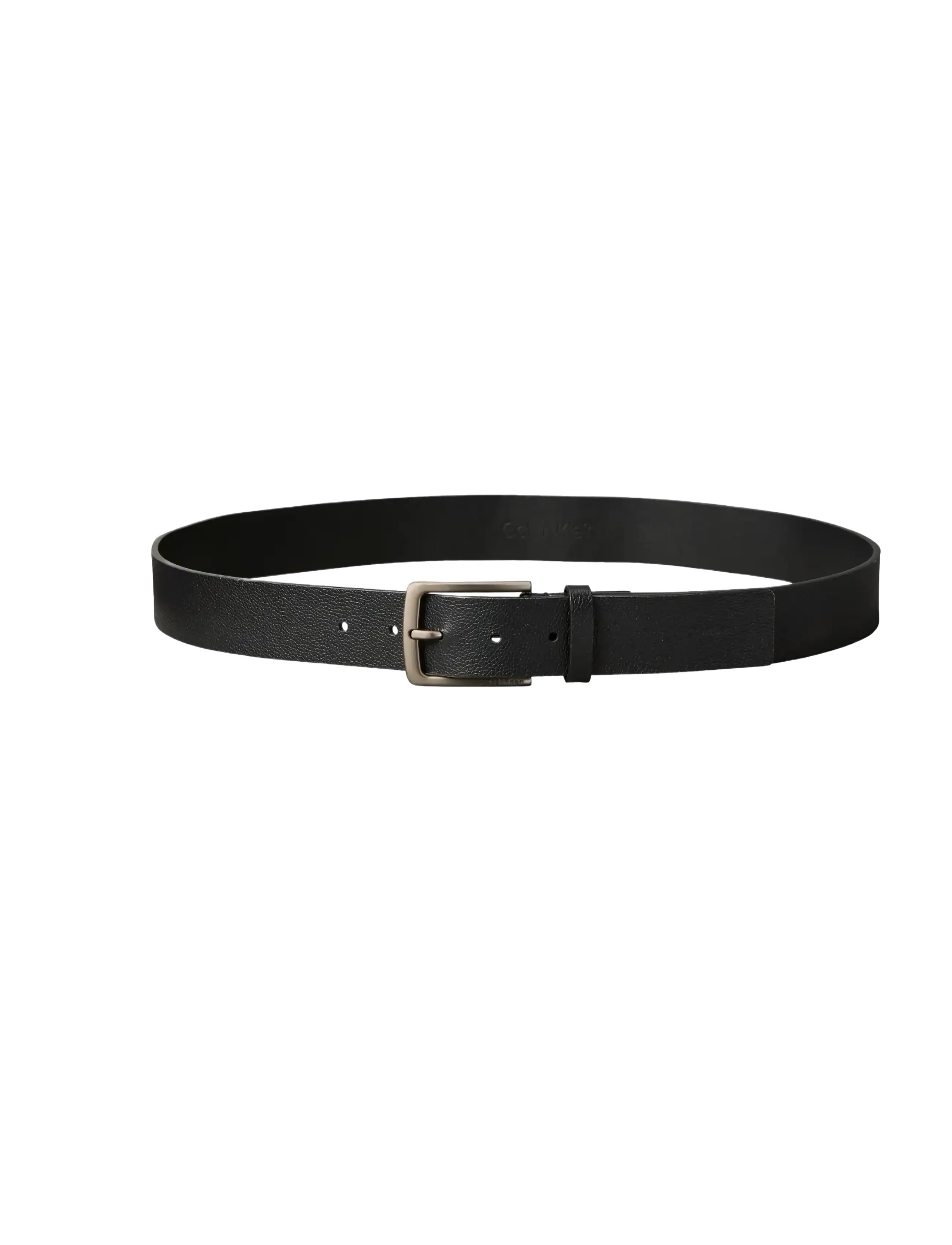 Calvin Klein - CASUAL PIN BUCKLE PEBBLE 35MM AD - klassiske bælter - black   brushed nickel - 1