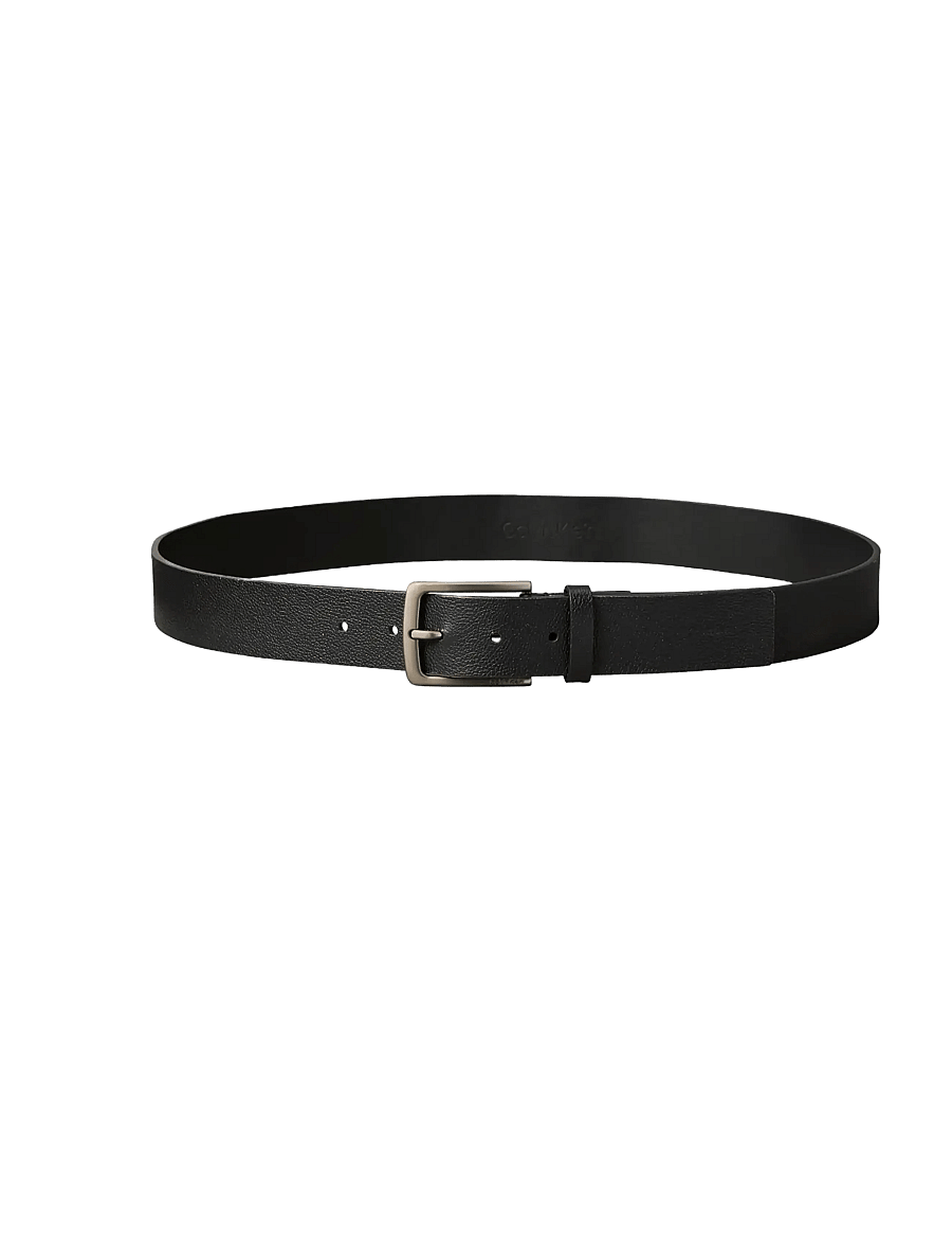 Calvin Klein - CASUAL PIN BUCKLE PEBBLE 35MM AD - klassiske bælter - black brushed nickel - 1