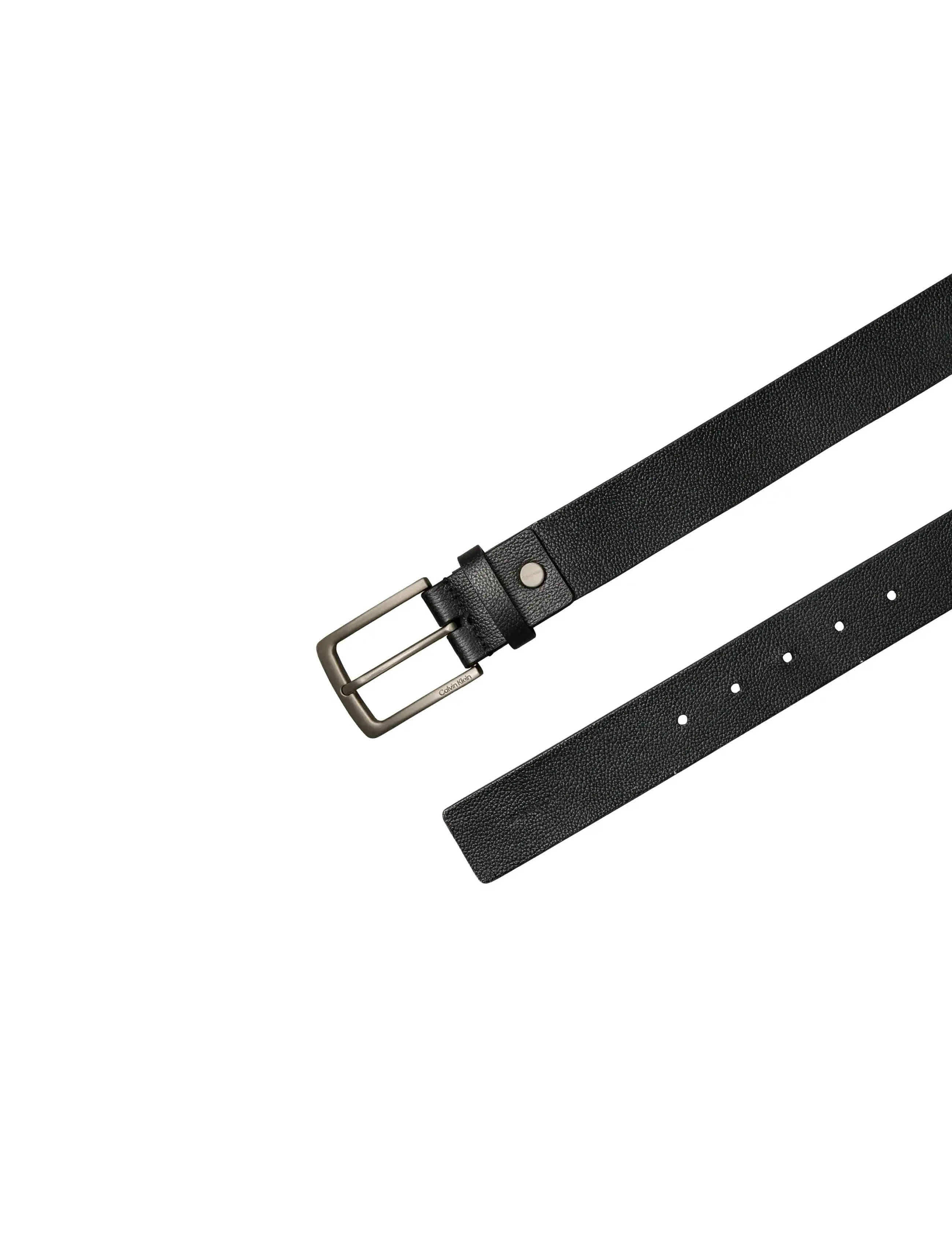 Calvin Klein - CASUAL PIN BUCKLE PEBBLE 35MM AD - klassiske bælter - black   brushed nickel - 2