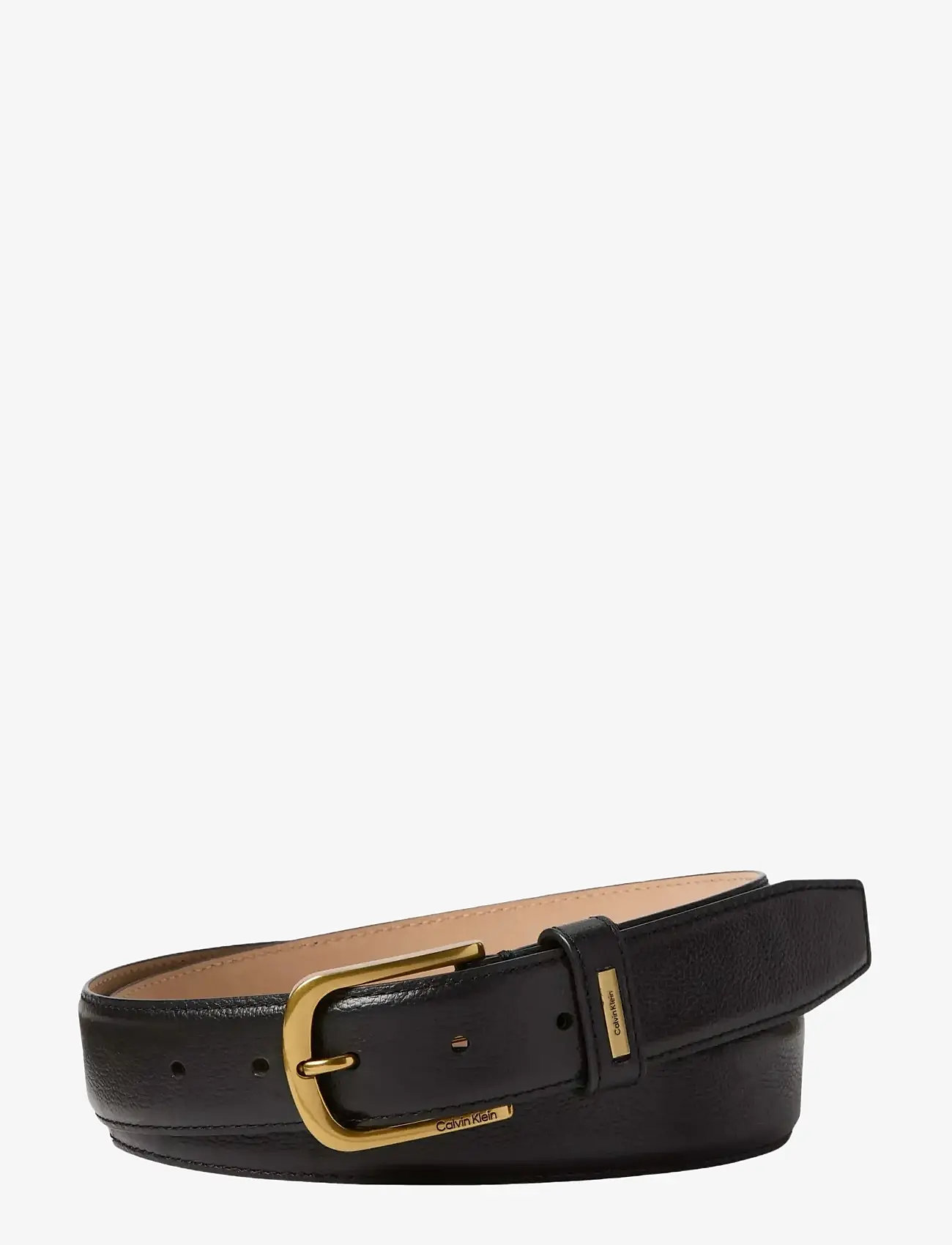 Calvin Klein - CASUAL PIN BUCKLE 32MM FIXED - black   old gold - 0