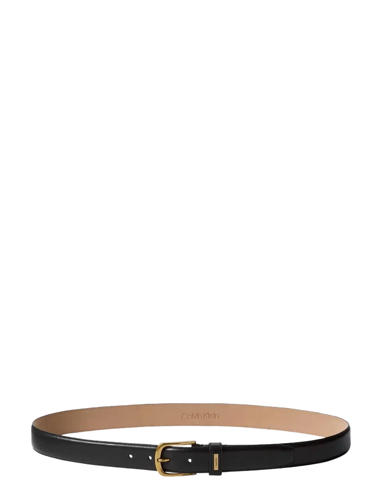Calvin Klein - CASUAL PIN BUCKLE 32MM FIXED - black   old gold - 1