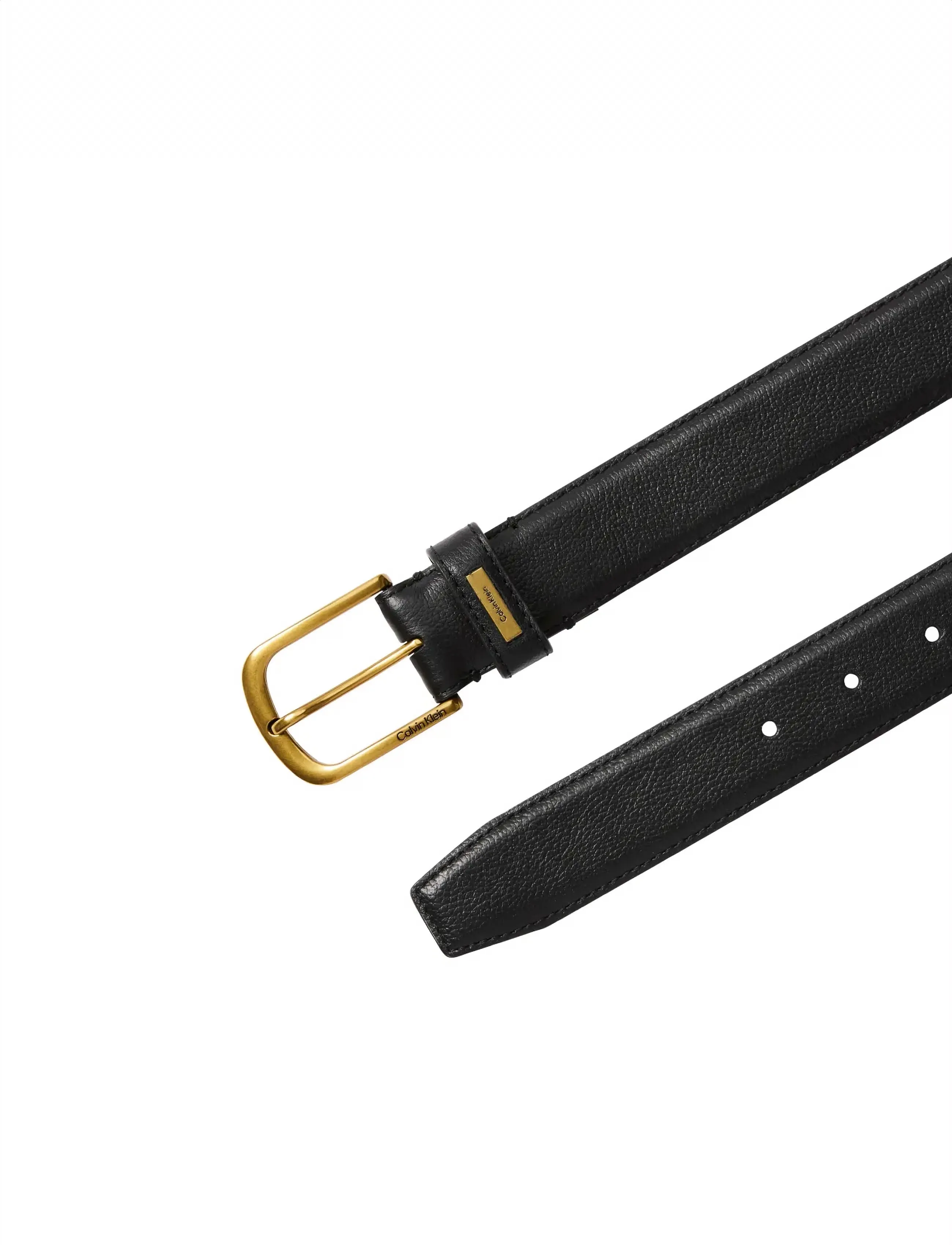 Calvin Klein - CASUAL PIN BUCKLE 32MM FIXED - black   old gold - 2