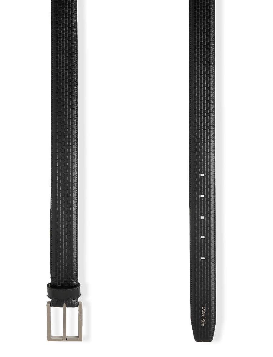 Calvin Klein - SQUARE BUCKLE WOVEN 32MM FIXED - black brushed nickel - 1