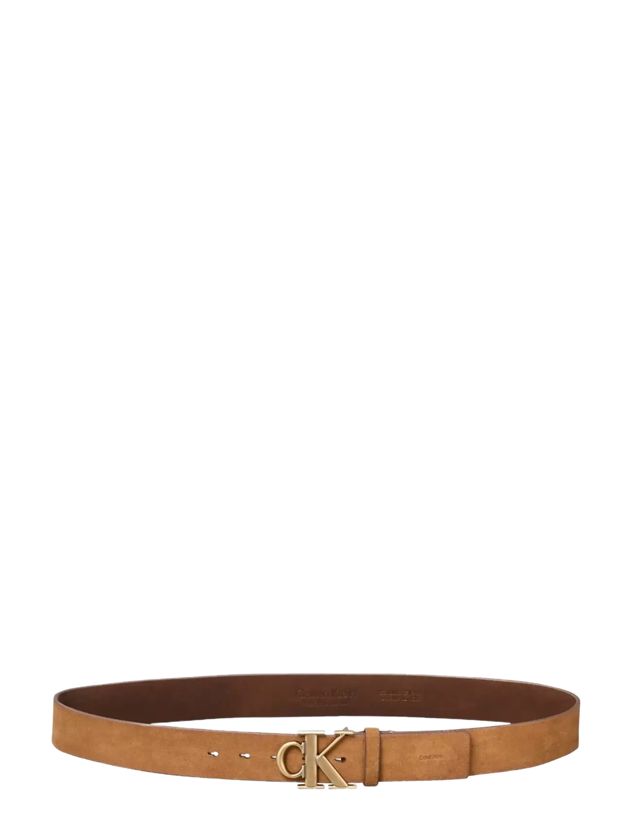 Calvin Klein - CK BUCKLE SUEDE 40MM FIXED - gimtadienio dovanos - brown   antique brass - 1