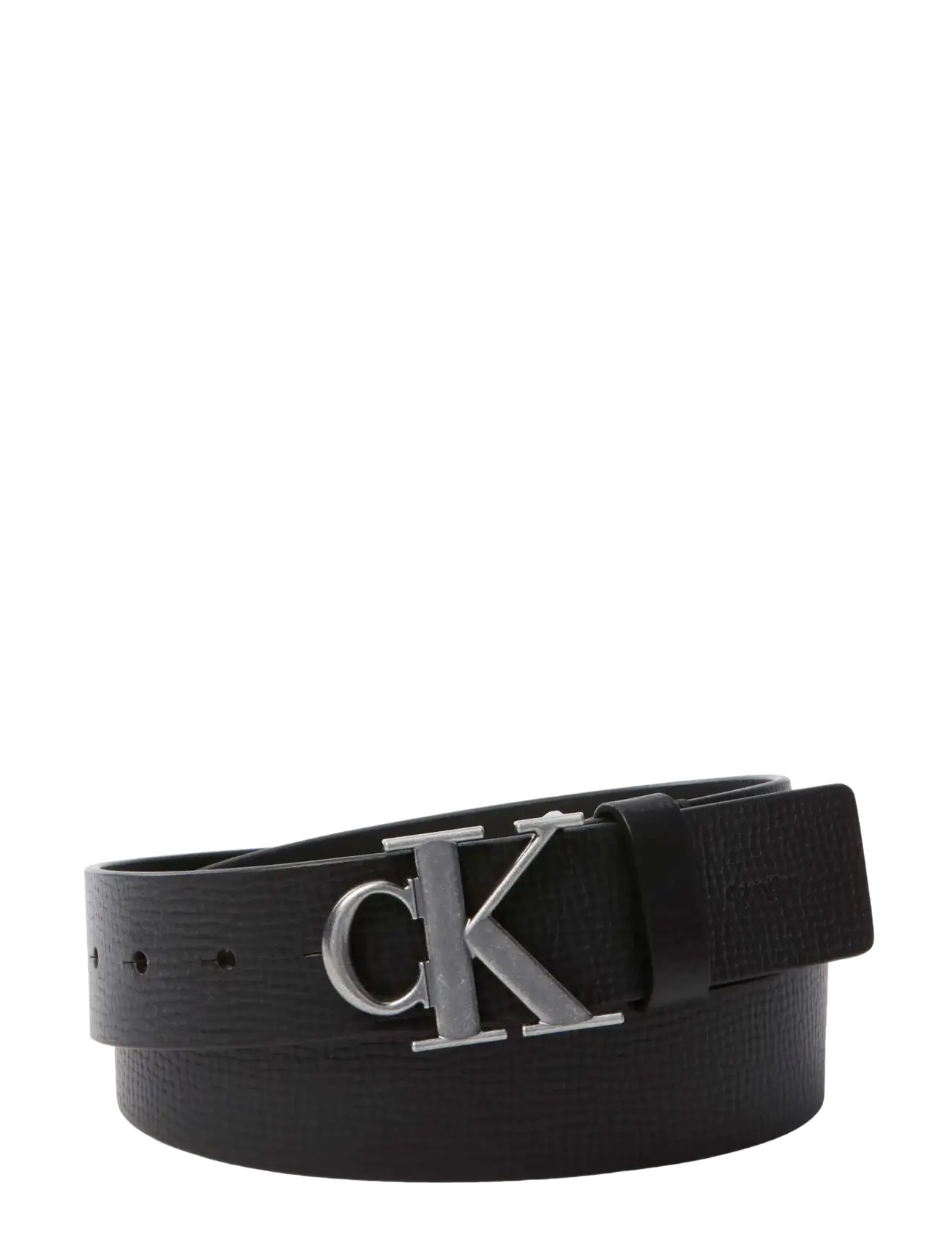Calvin Klein CK BUCKLE 40MM FIXED - Nyheter - BLACK ANTIQUE SILVER / black