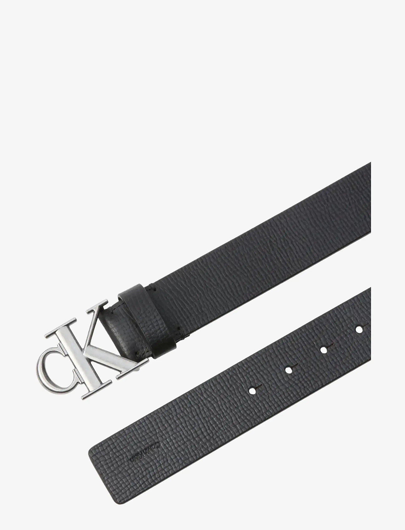 Calvin Klein - CK BUCKLE 40MM FIXED - klassiset vyöt - black antique silver - 1