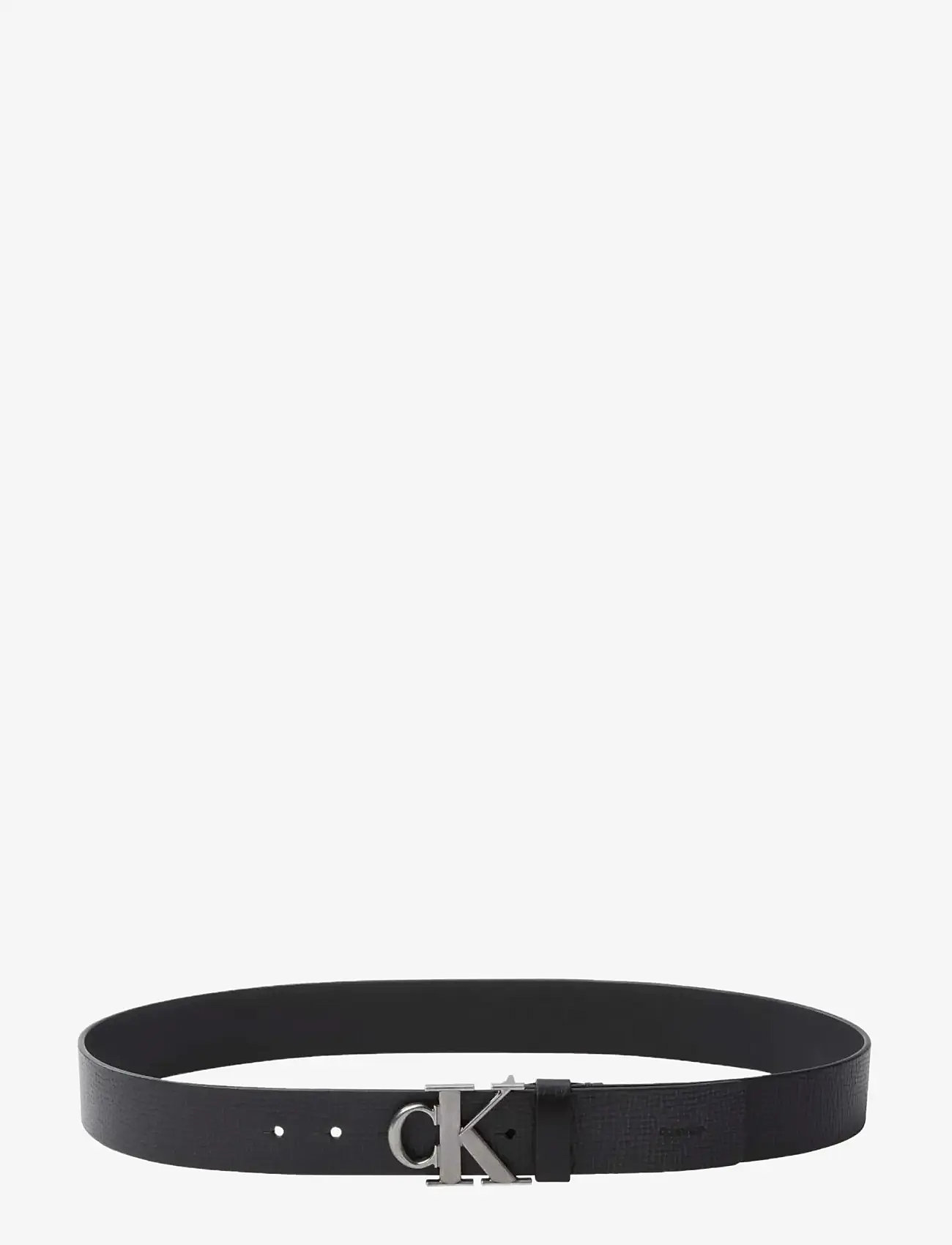 Calvin Klein - CK BUCKLE 40MM FIXED - klassiset vyöt - black antique silver - 2