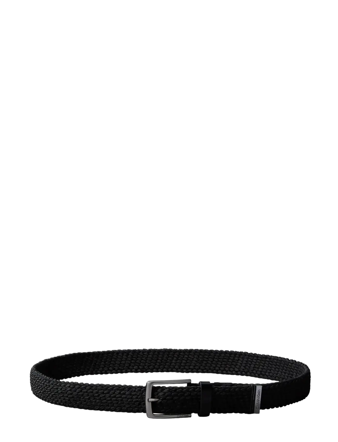 Calvin Klein - CASUAL PIN BUCKLE  35MM FIXED - - punutud vööd - black   matte gunmetal - 1