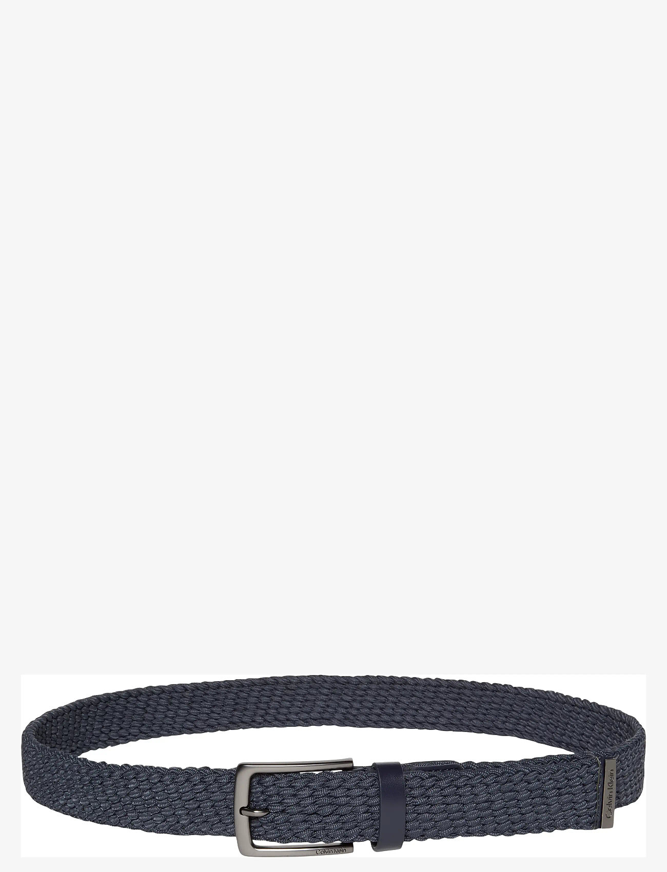 Calvin Klein - CASUAL PIN BUCKLE  35MM FIXED - - geflochten gürtel - ck navy - 0