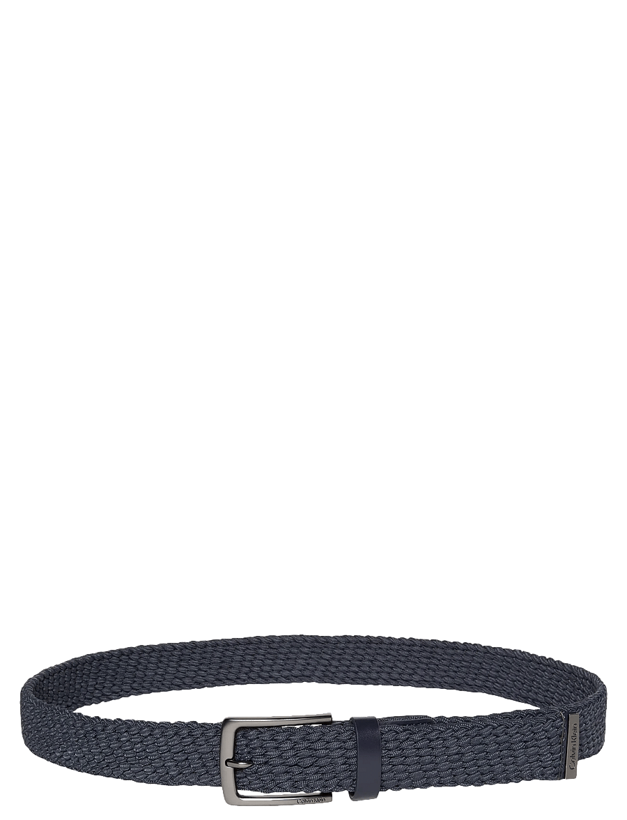 Calvin Klein - CASUAL PIN BUCKLE 35MM FIXED - - flätade skärp - ck navy - 0
