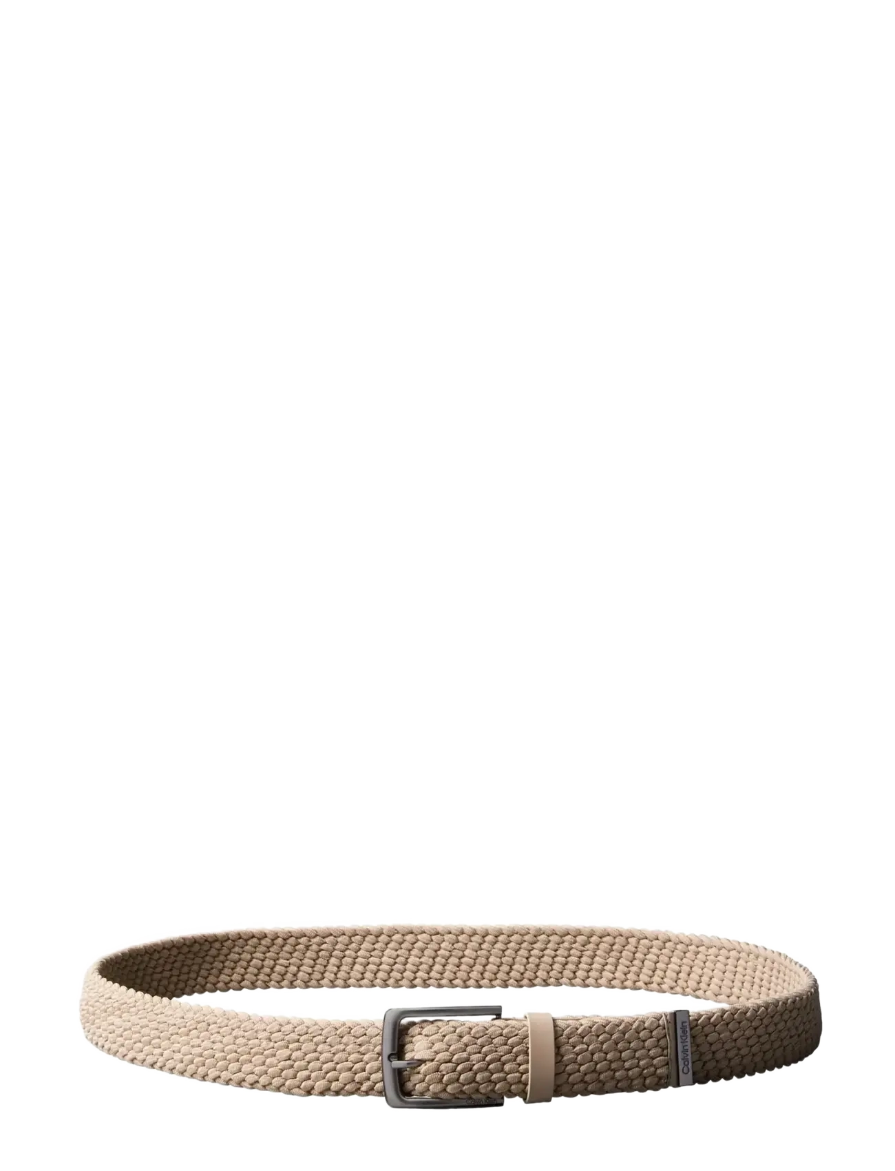 Calvin Klein - CASUAL PIN BUCKLE  35MM FIXED - - ceintures tressées - stony beige - 1