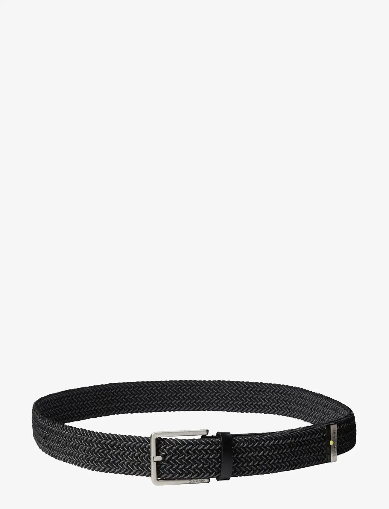 Calvin Klein - WARMTH BUCKLE BRAIDED 35MM - geflochten gürtel - black   brushed nickel - 1