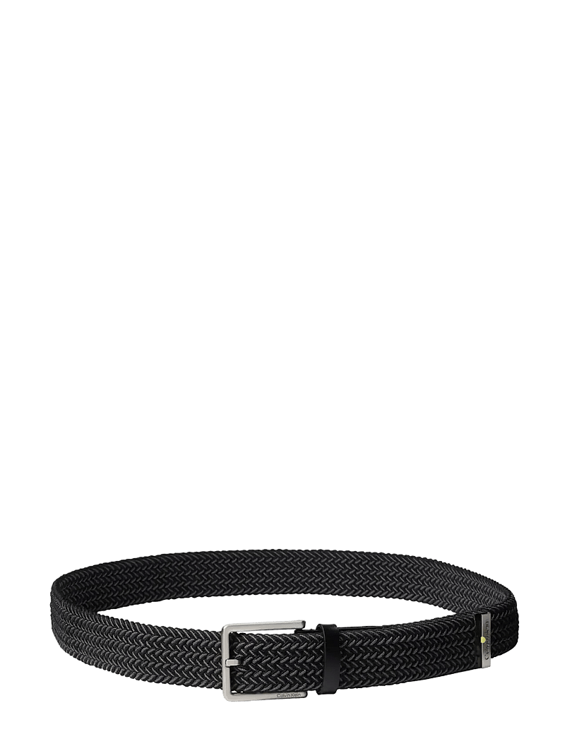 Calvin Klein - WARMTH BUCKLE BRAIDED 35MM - geflochten gürtel - black brushed nickel - 1