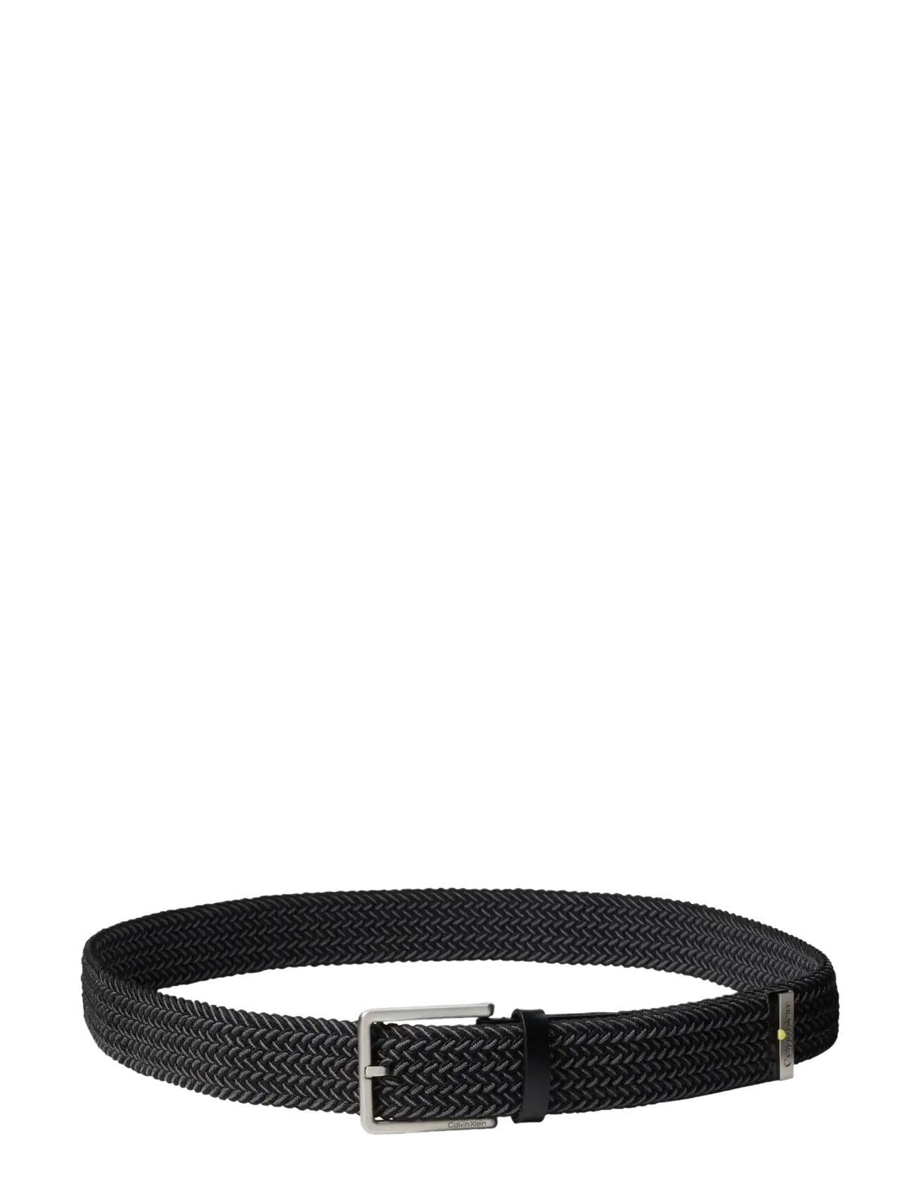 Calvin Klein - WARMTH BUCKLE BRAIDED 35MM - geflochten gürtel - black   brushed nickel - 1