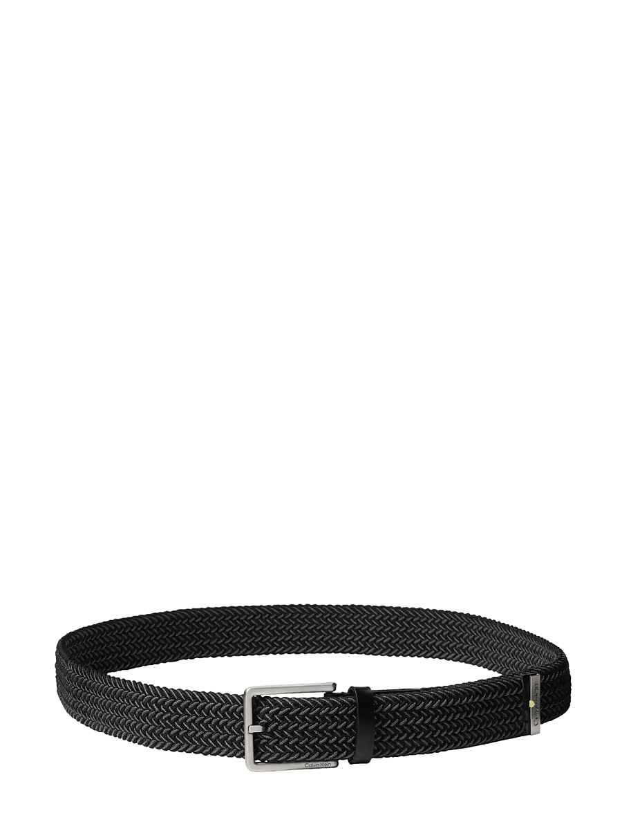 Calvin Klein - WARMTH BUCKLE BRAIDED 35MM - geflochten gürtel - black brushed nickel - 1