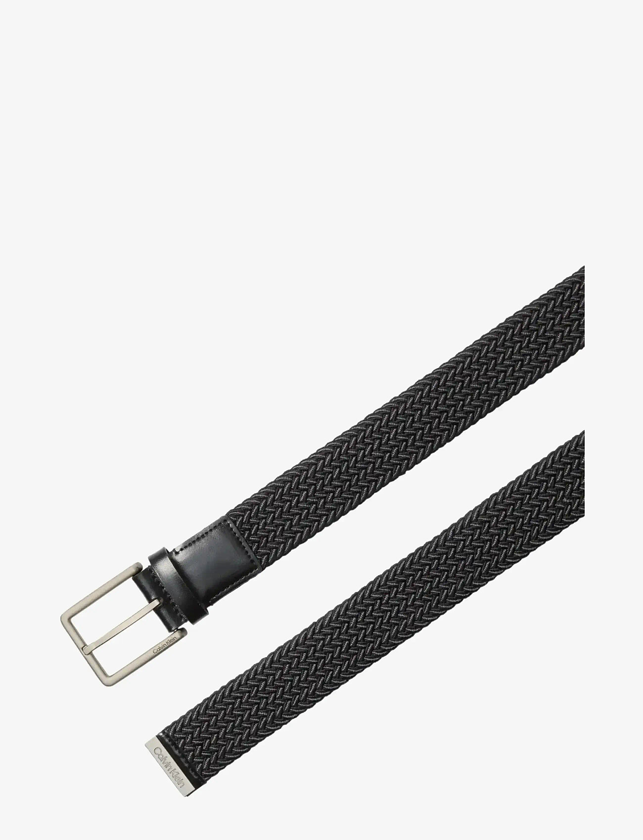 Calvin Klein - WARMTH BUCKLE BRAIDED 35MM - geflochten gürtel - black   brushed nickel - 2