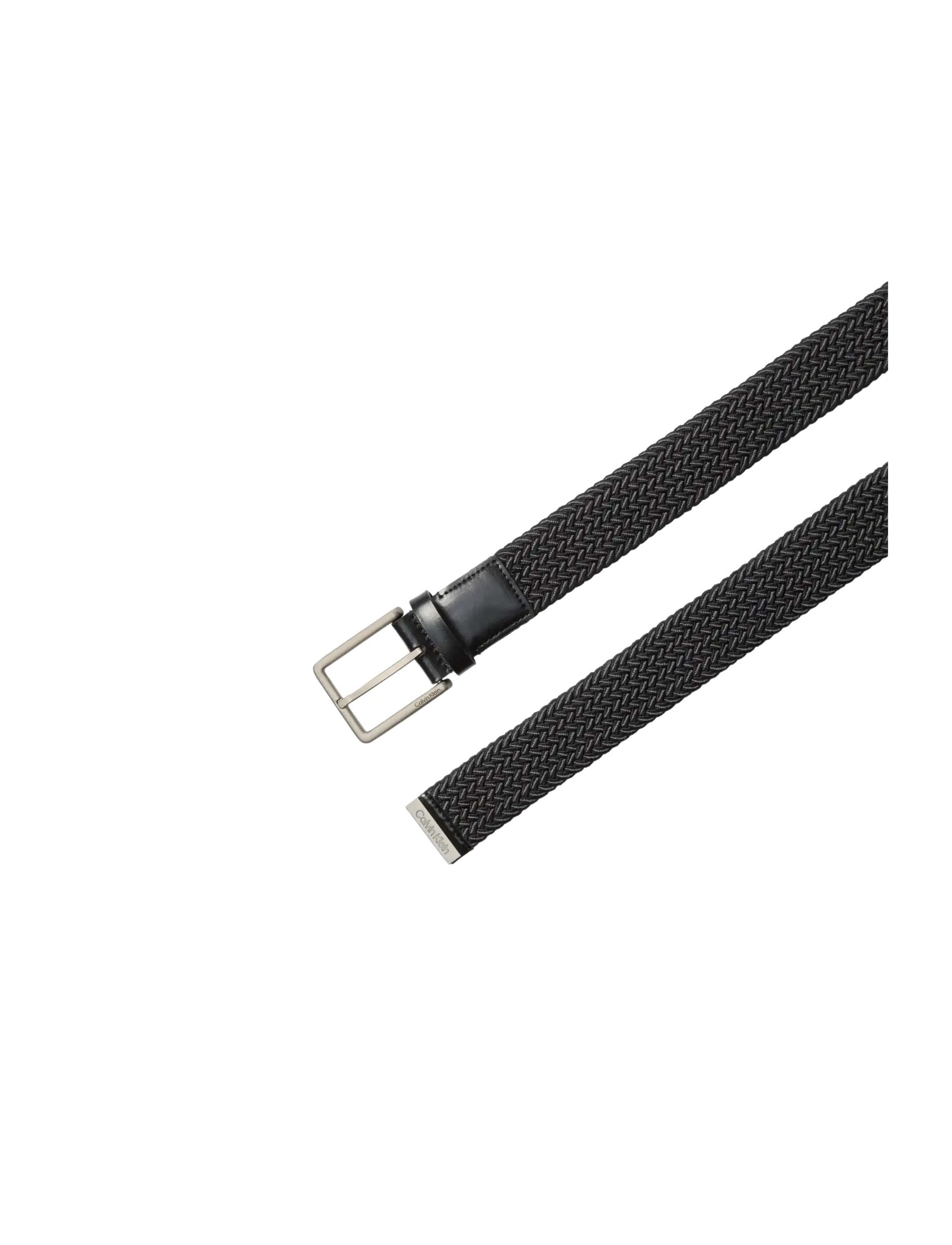 Calvin Klein - WARMTH BUCKLE BRAIDED 35MM - geflochten gürtel - black   brushed nickel - 2