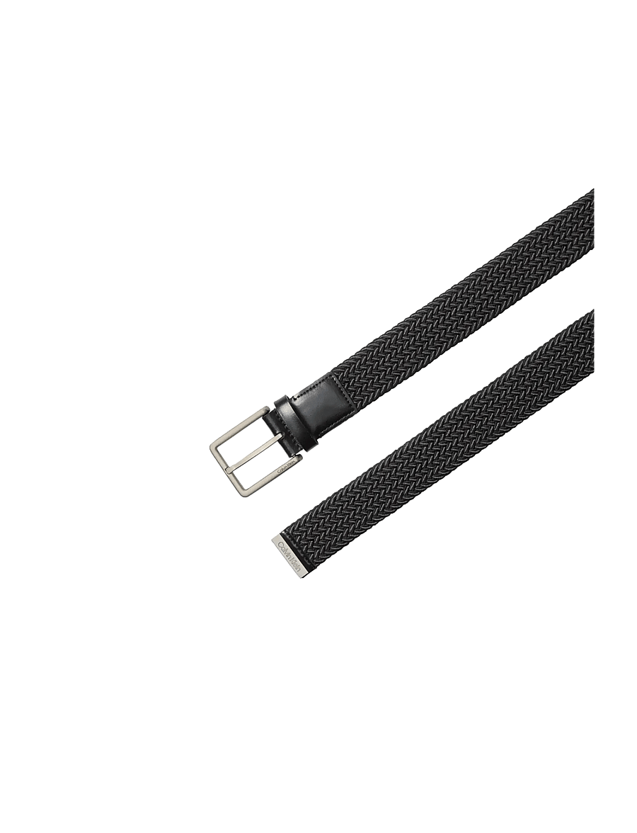 Calvin Klein - WARMTH BUCKLE BRAIDED 35MM - geflochten gürtel - black brushed nickel - 2