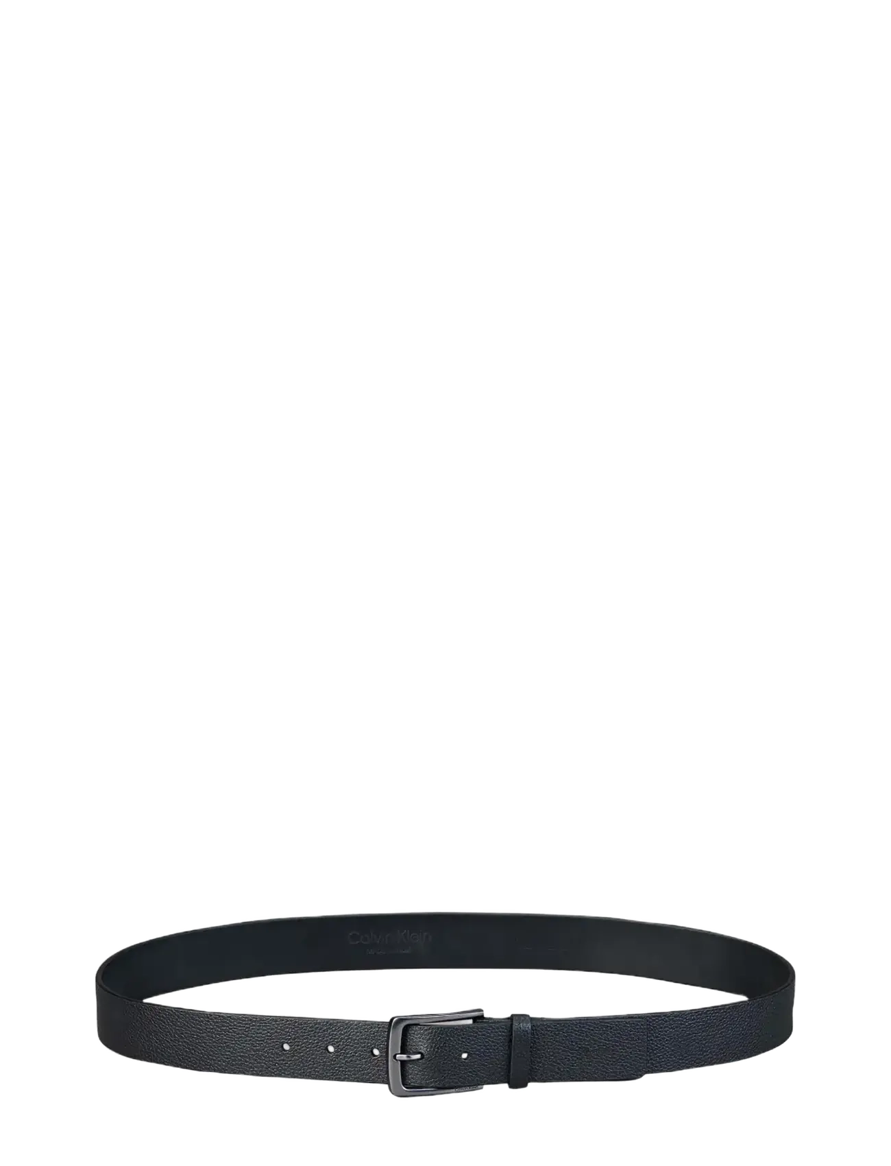 Calvin Klein - CASUAL PIN BUCKLE PEBBLE 35MM - klassisch gürtel - black   matte gunmetal - 1