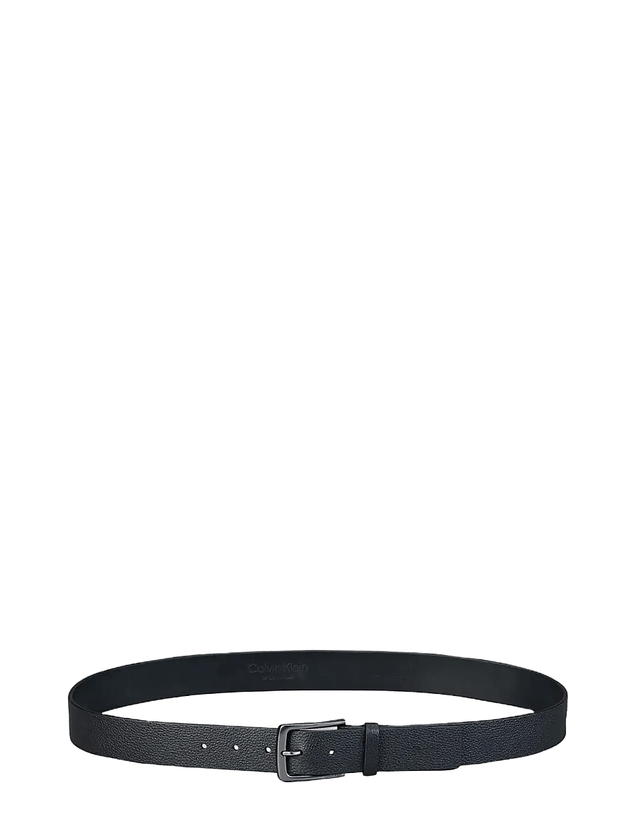 Calvin Klein - CASUAL PIN BUCKLE PEBBLE 35MM - klassisch gürtel - black matte gunmetal - 1