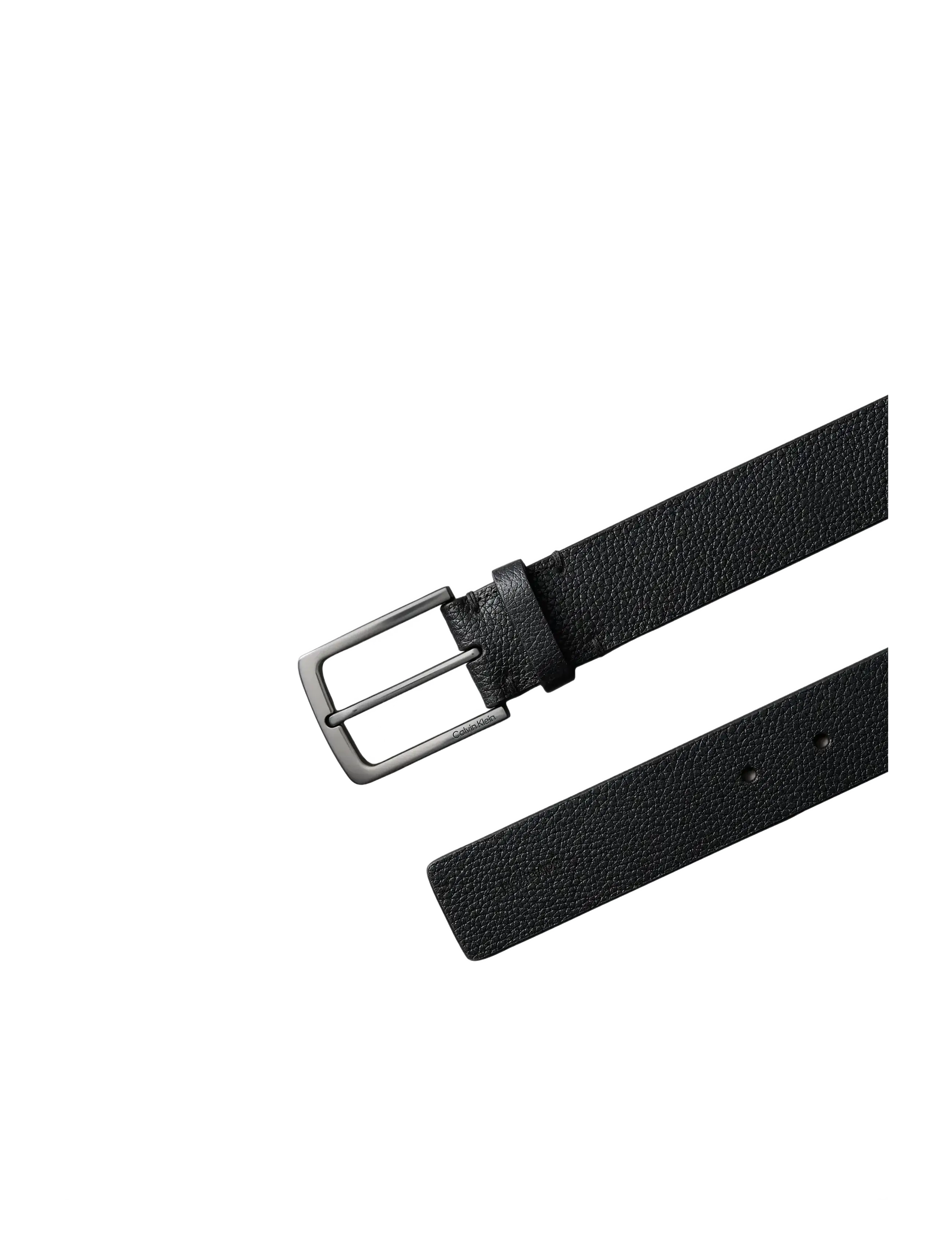 Calvin Klein - CASUAL PIN BUCKLE PEBBLE 35MM - klassisch gürtel - black   matte gunmetal - 2