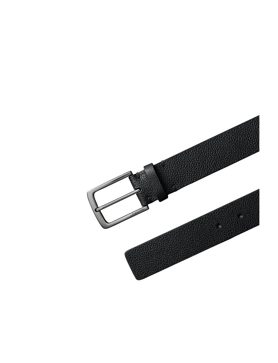 Calvin Klein - CASUAL PIN BUCKLE PEBBLE 35MM - klassisch gürtel - black matte gunmetal - 2