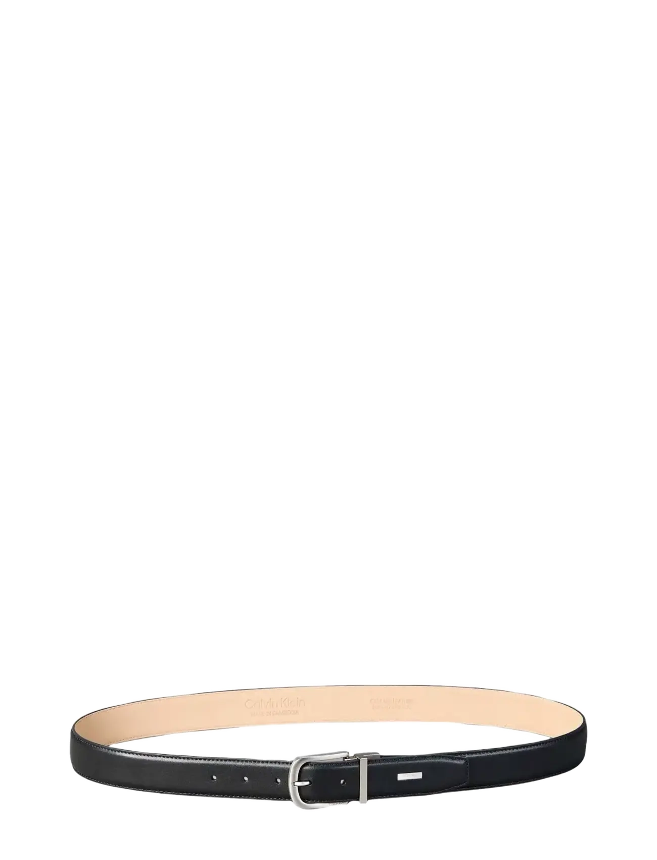 Calvin Klein - CURVED PIN BUCKLE SMOOTH 32MM AD - premium styles - black   brushed nickel - 2