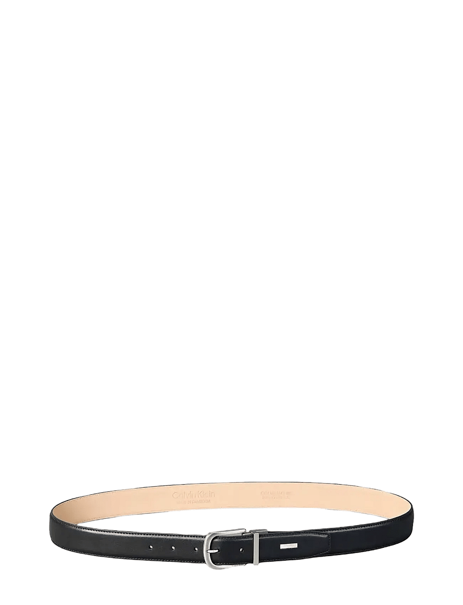 Calvin Klein - CURVED PIN BUCKLE SMOOTH 32MM AD - klassiska skärp - black brushed nickel - 2