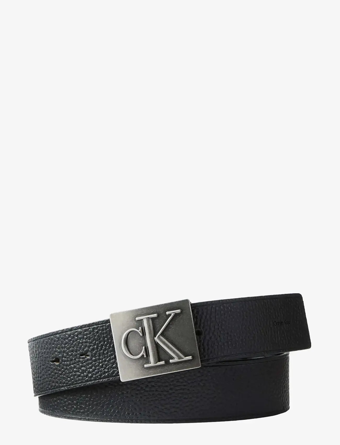 Calvin Klein - SSNL MONO PLAQUE 40MM - klassiske bælter - black antique silver - 0