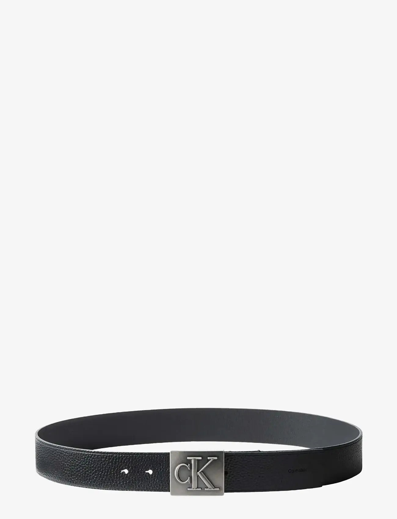 Calvin Klein - SSNL MONO PLAQUE 40MM - klassiske bælter - black antique silver - 2
