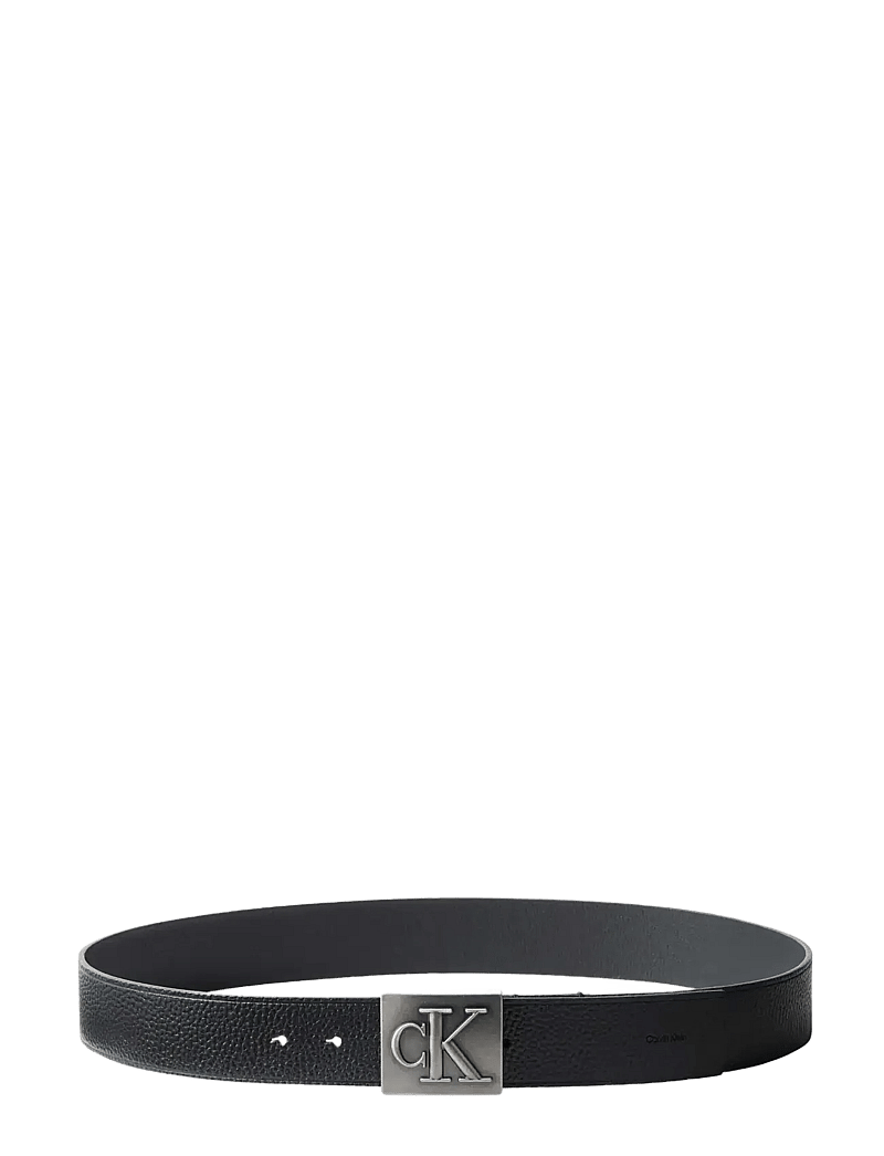 Calvin Klein - SSNL MONO PLAQUE 40MM - klassiske bælter - black antique silver - 2