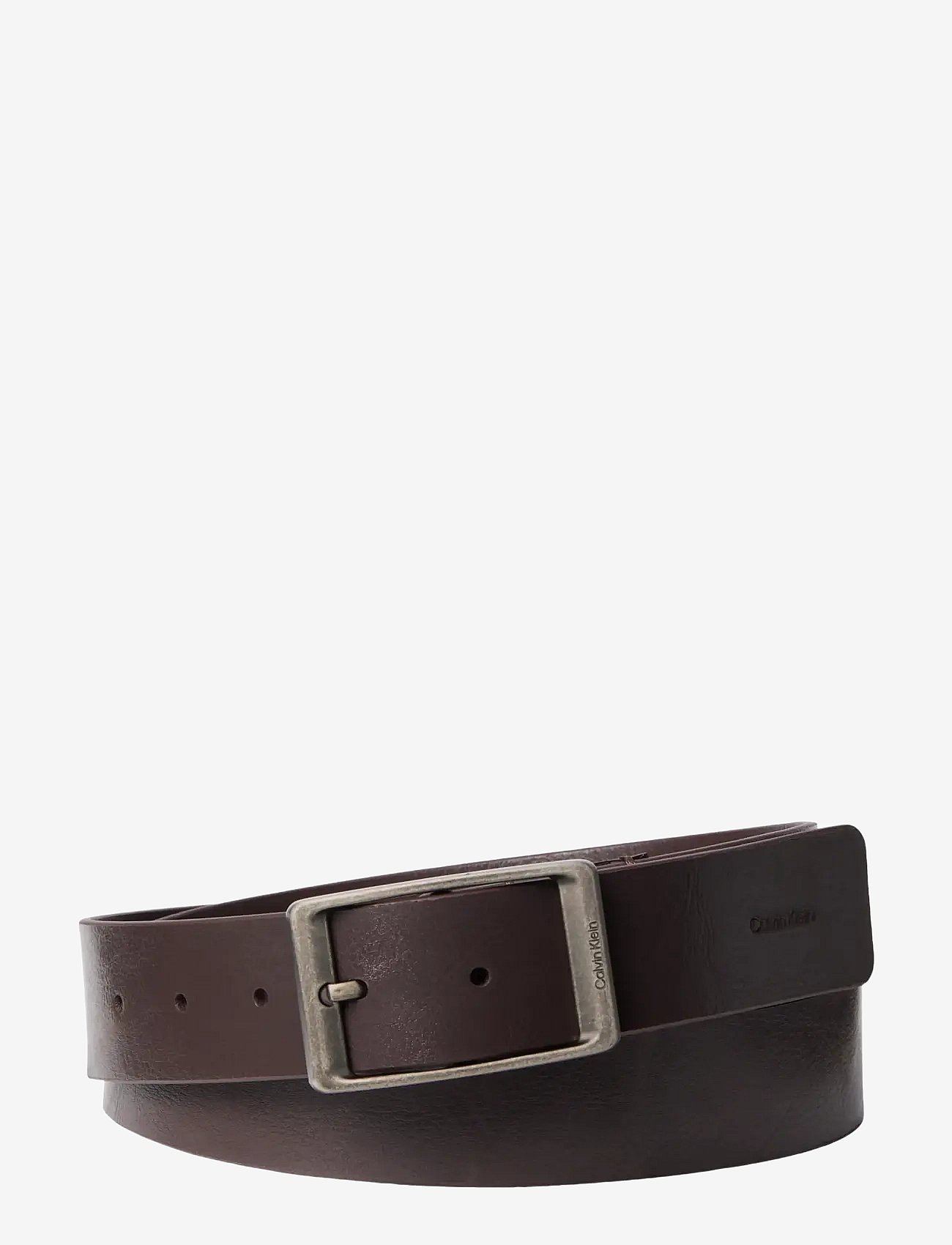 Calvin Klein Casual Round Buckle Tumbled 35Mm - Brown - 95 x 95